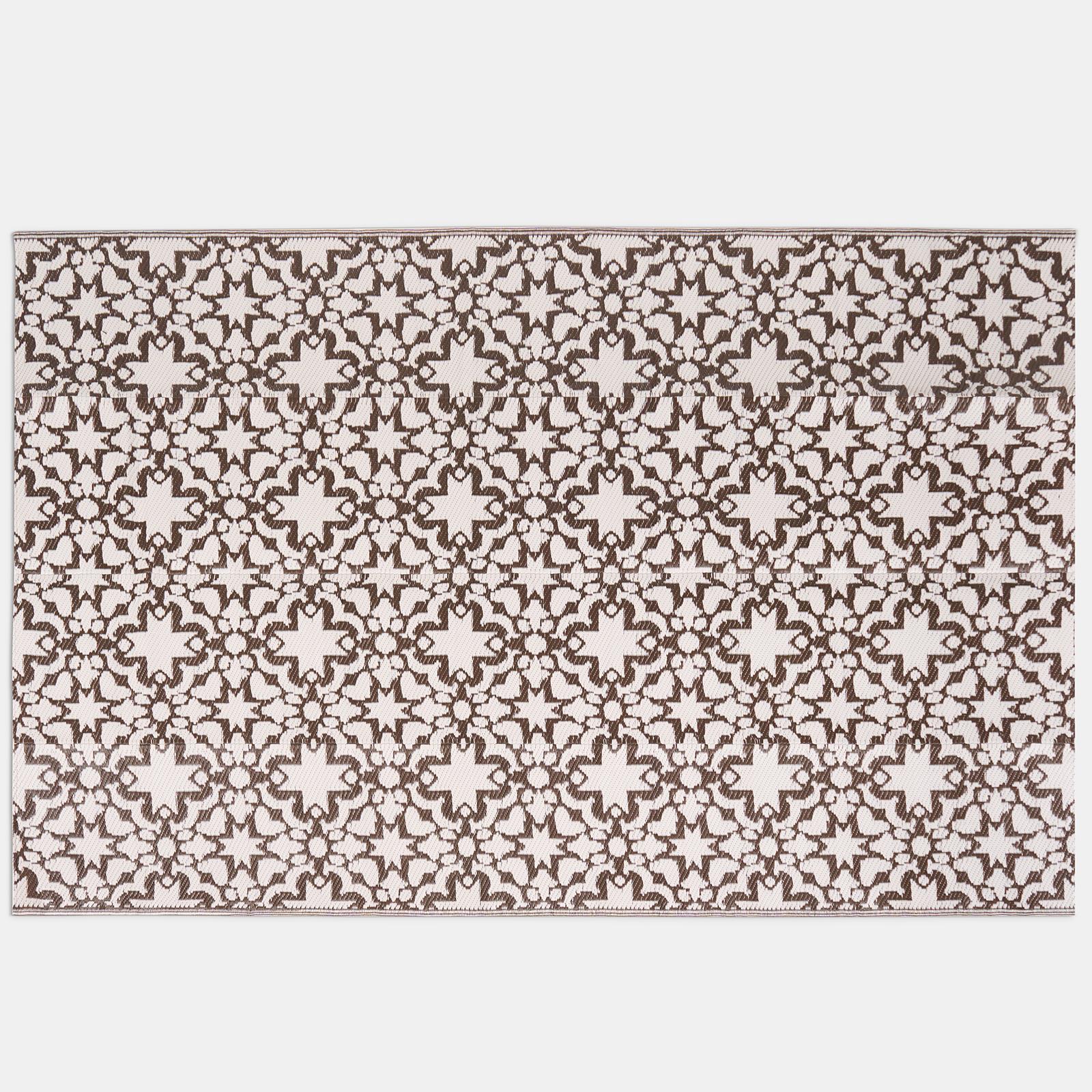OHS Tiles Print Garden Rug Outdoor Waterproof Area Mat Patio Decor
