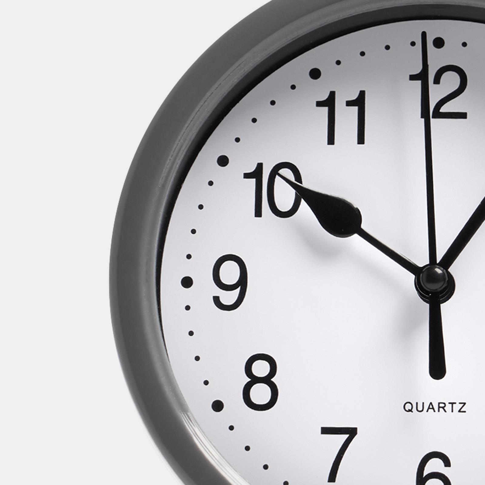 OHS Wall Clock Round Analogue Vintage Home Decor Small Bedroom Kitchen Uni - Picture 41 of 65