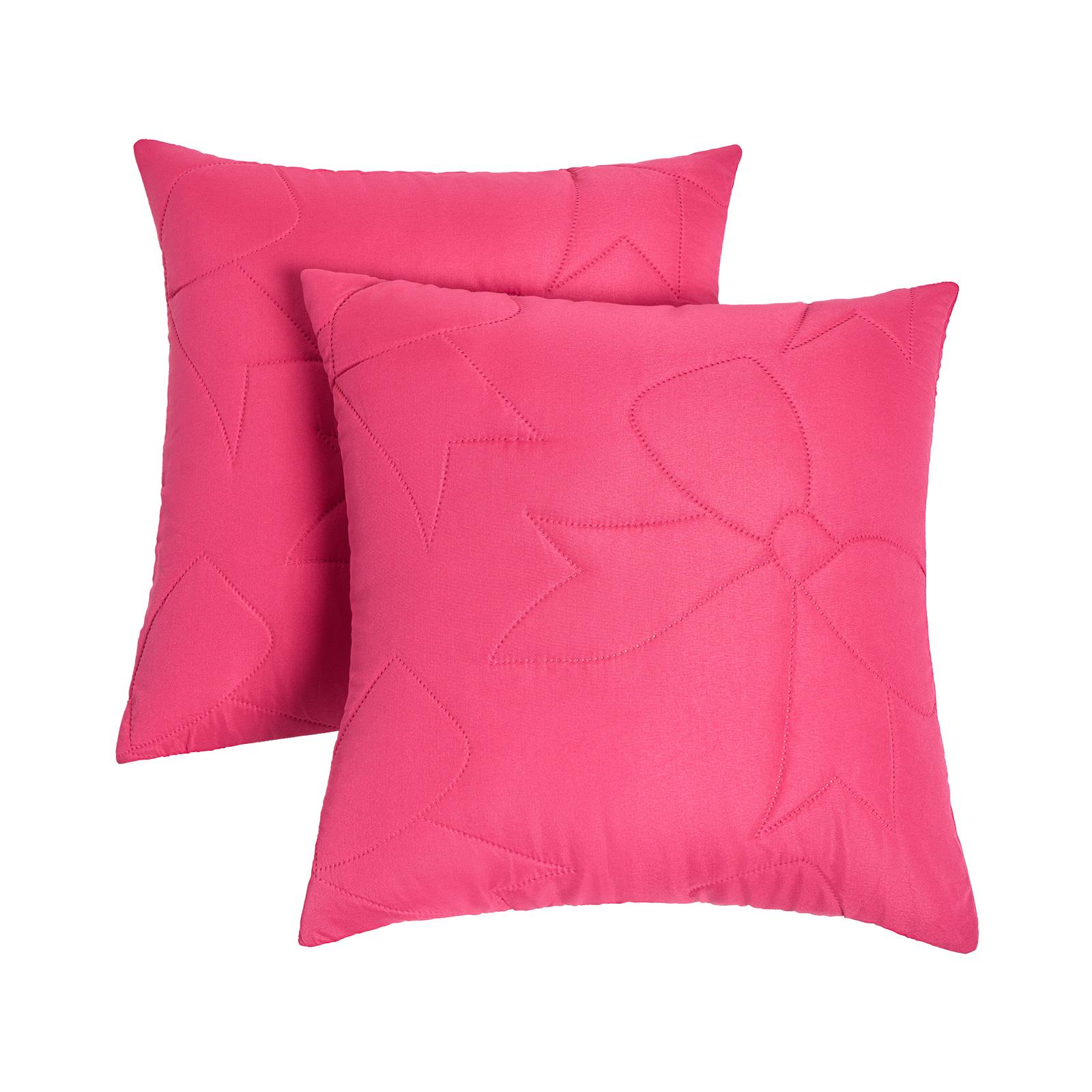 OHS Bows Quilted Cushion Covers Pinsonic Square Pillowcases Home Decor