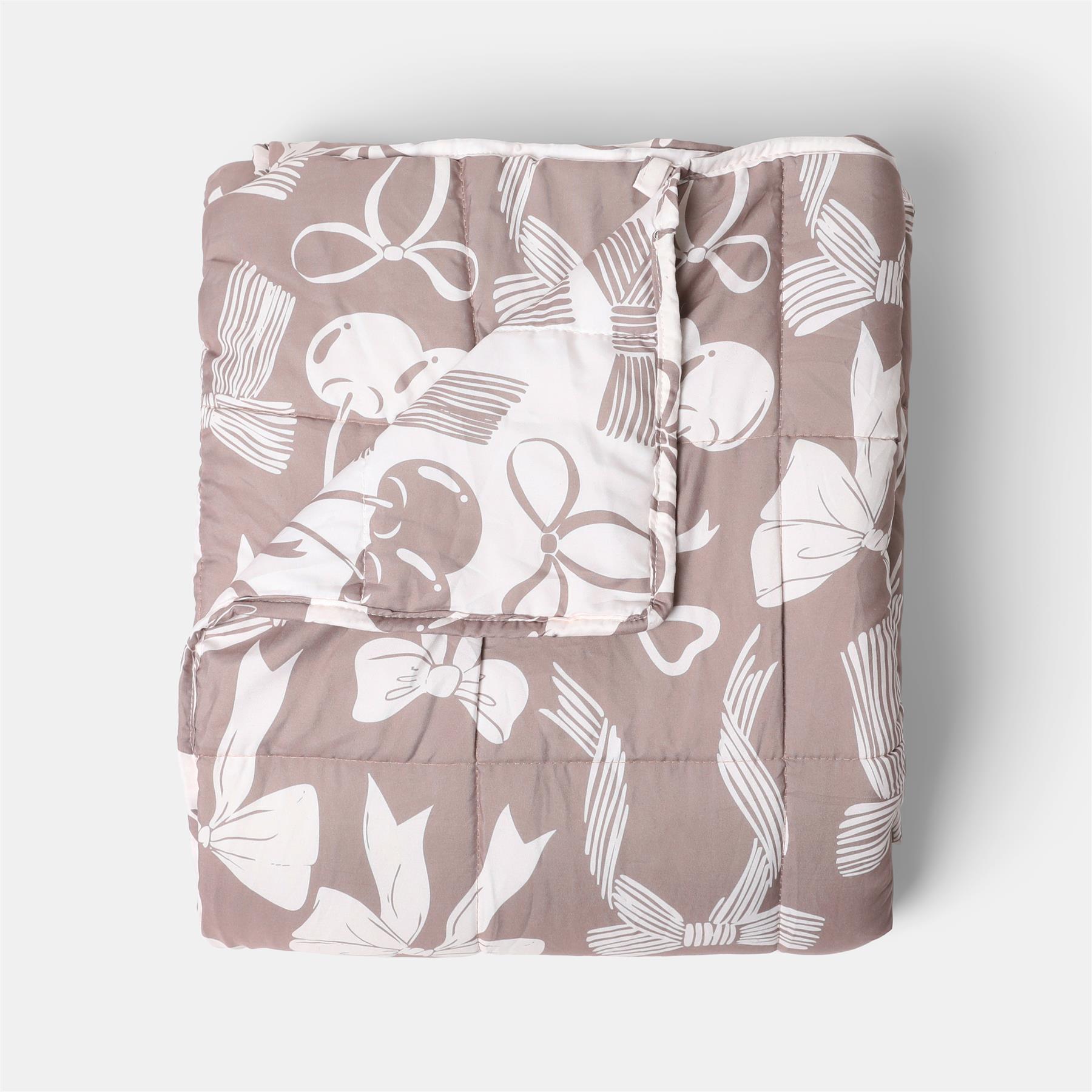 OHS Printed Weighted Blanket 8kg Quilted Throw Sensory Sleep Anxiety Therapy