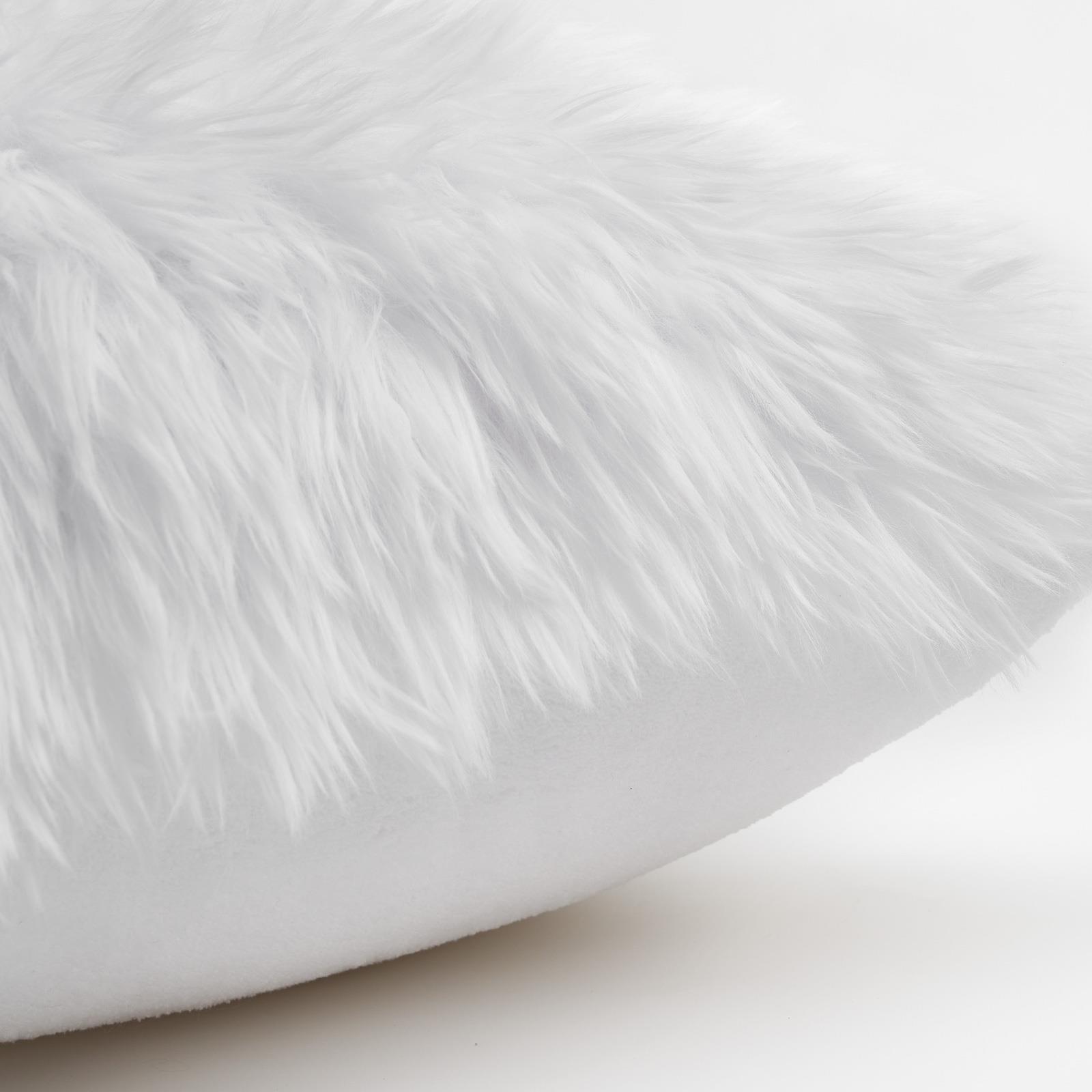Sienna Faux Mongolian Fur Set of 4 x Cushion Covers Soft Fluffy Mohair 18" x 18 - Picture 23 of 26