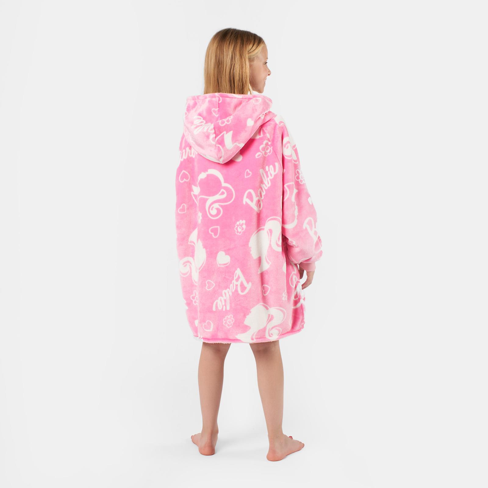 Barbie Hoodie Blanket Oversized Fleece Warm Wearable Throw Jumper Sweatshirt