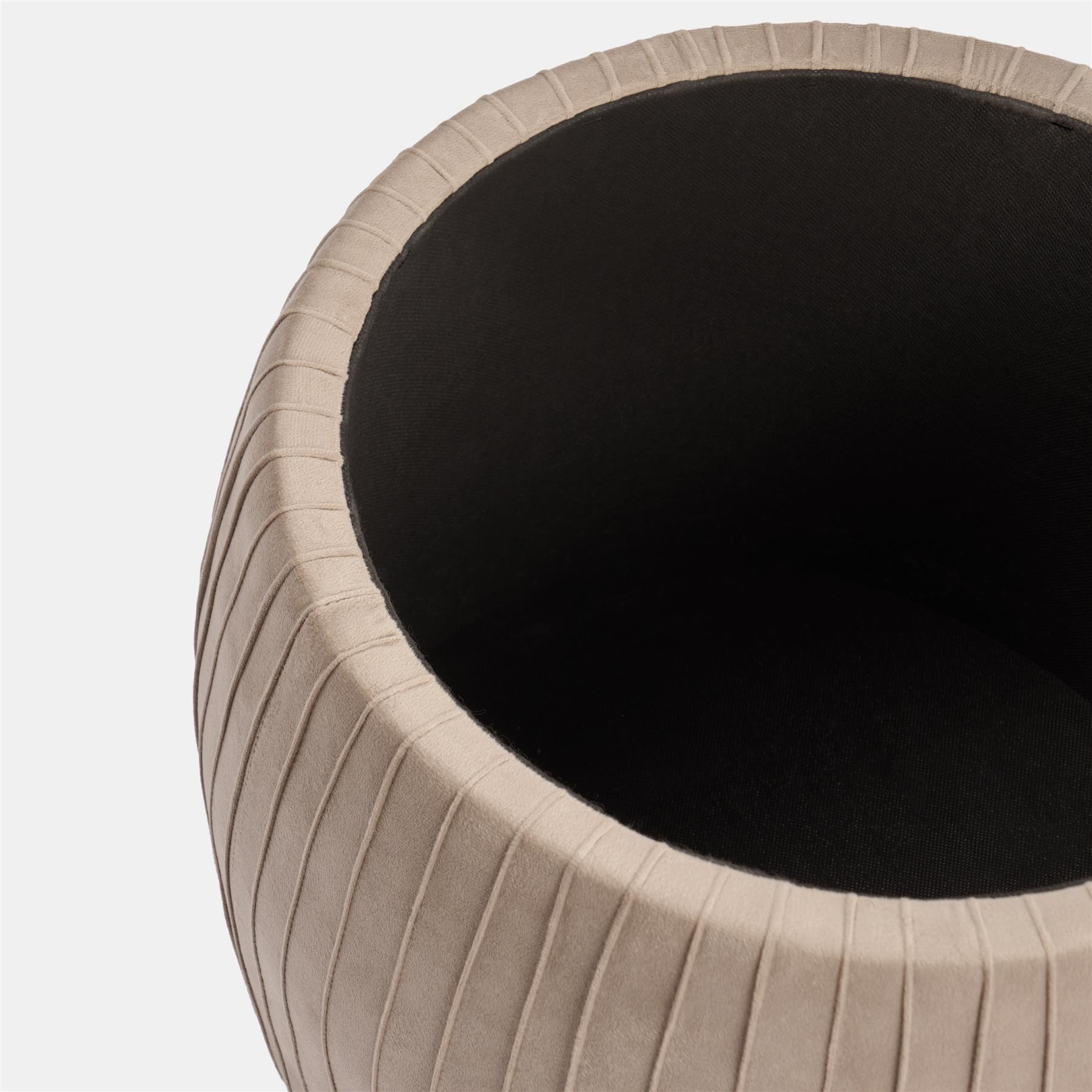 Ottoman Storage Stool Matte Velvet Pleated Home Decor Vanity Pouffe Chair Seat