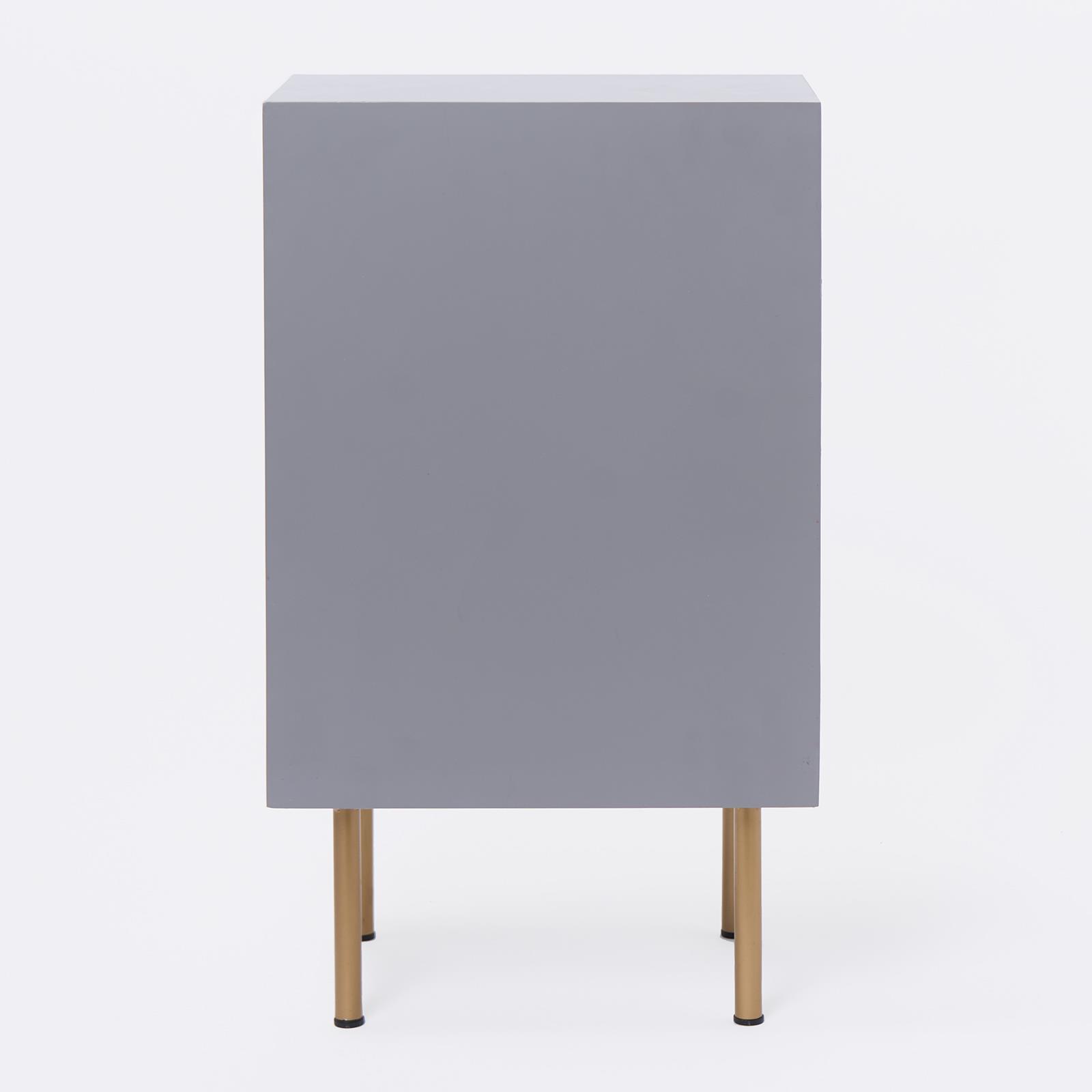 Ribbed Bedside Table Modern Bedroom 3/4 Draw Office Nightstand Living Room Unit - Picture 26 of 71