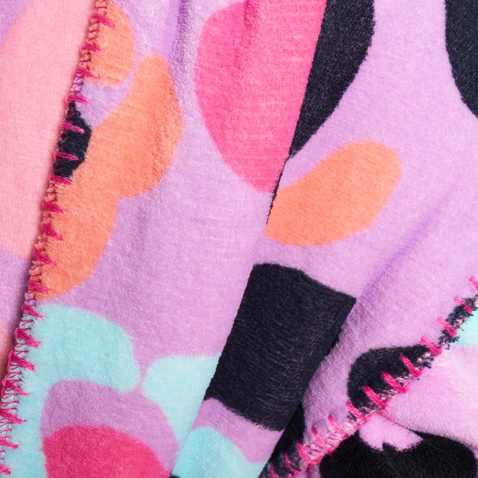 OHS Kids Pocket Scarf Leopard Gaming Fluffy Fleece Sherpa Thermal Winter Wrap