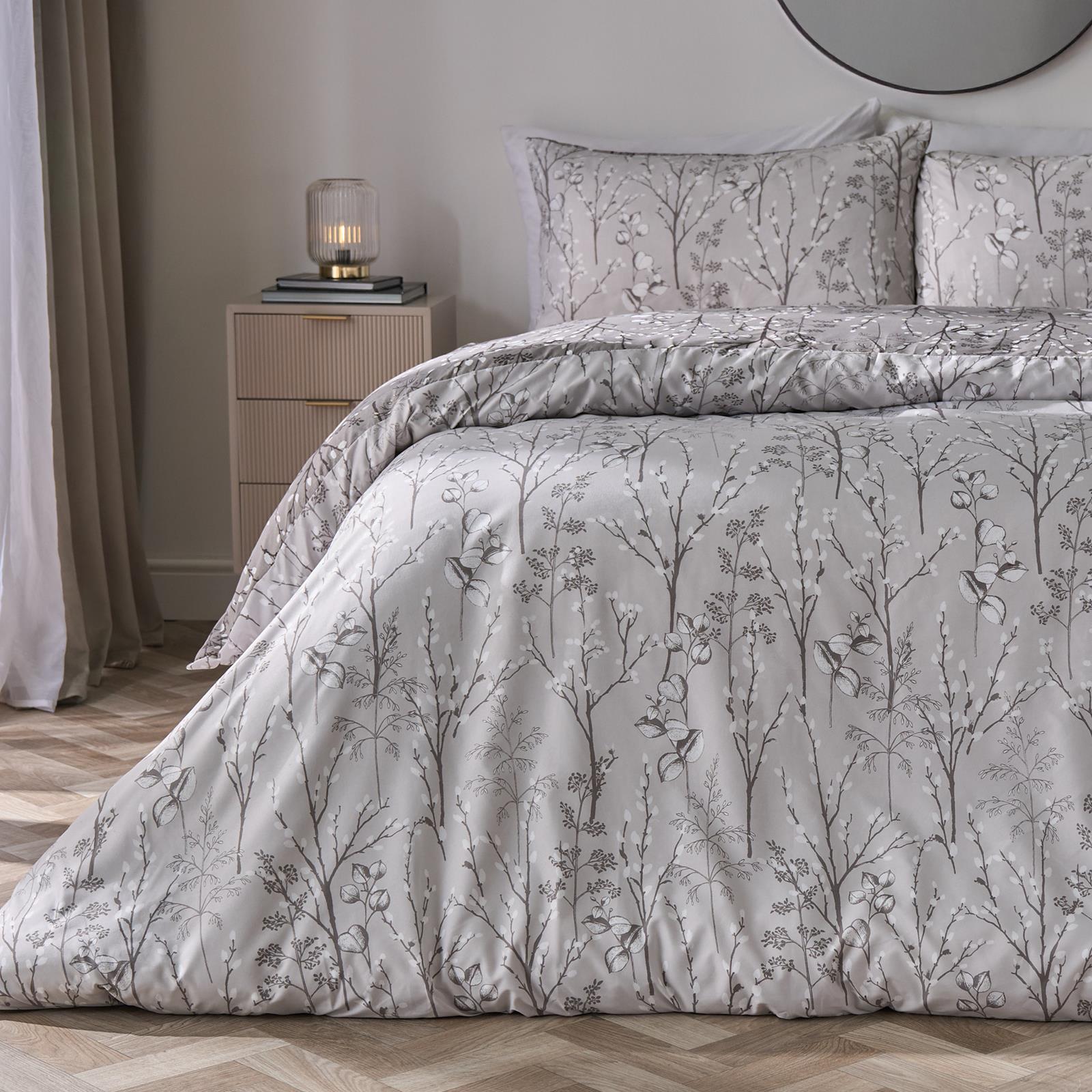 OHS Willow Branch Bedding Set Microfibre Duvet Cover with Pillowcase