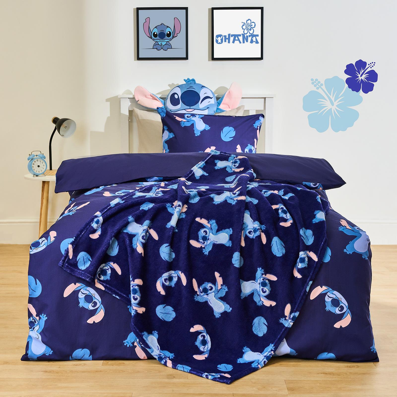 OHS x Stitch Bedding Set Kids Soft Polycotton Duvet Cover with Pillowcase