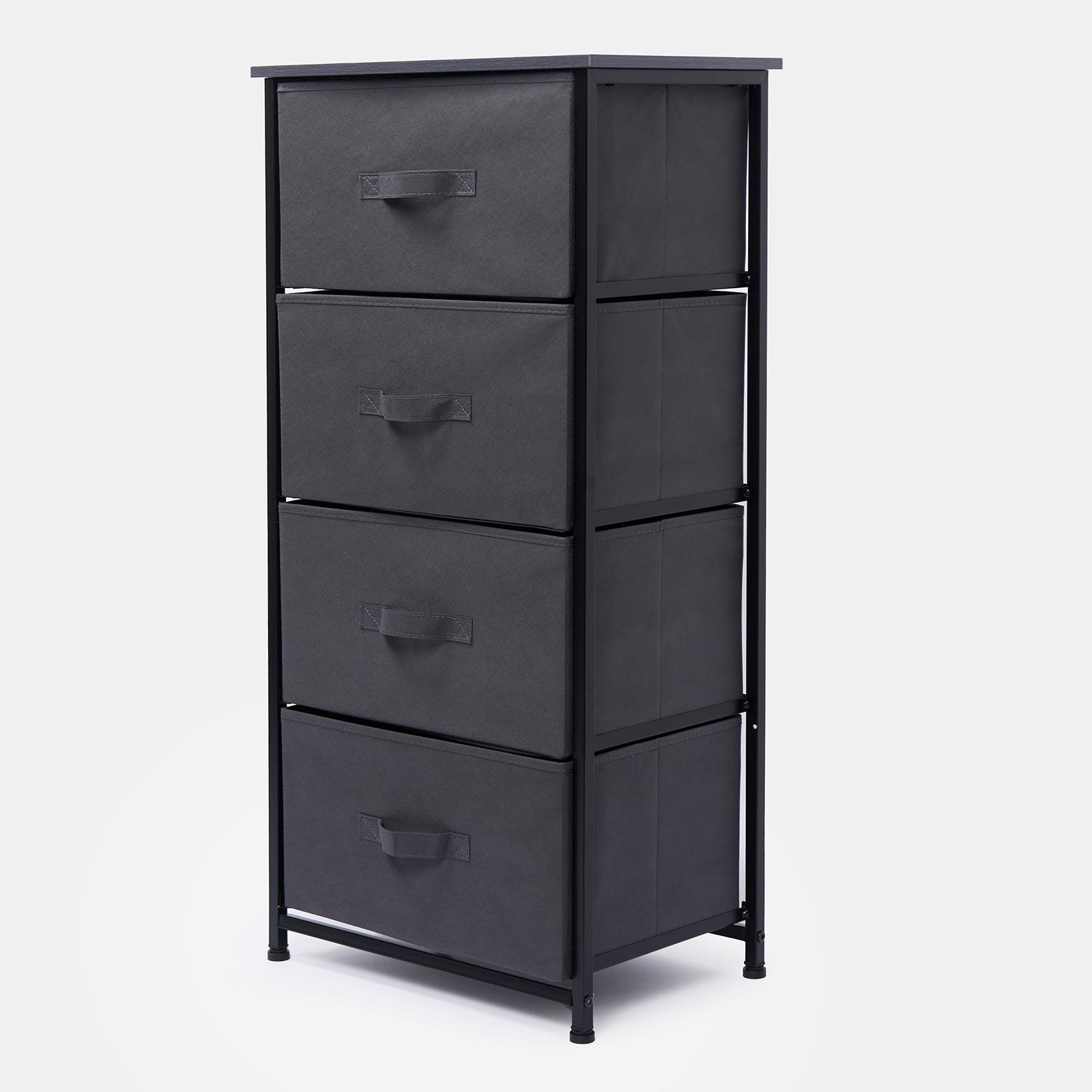 Fabric Cabinet Bedside 2/3/4 Drawers Storage Unit Clothes Shoes Home Organiser - Picture 90 of 94