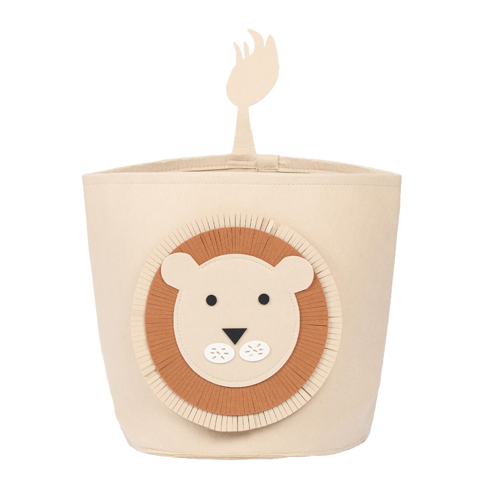 Storage Basket Toy Clothes Felt Shoe Kids Organiser Animal Space Saving Hamper