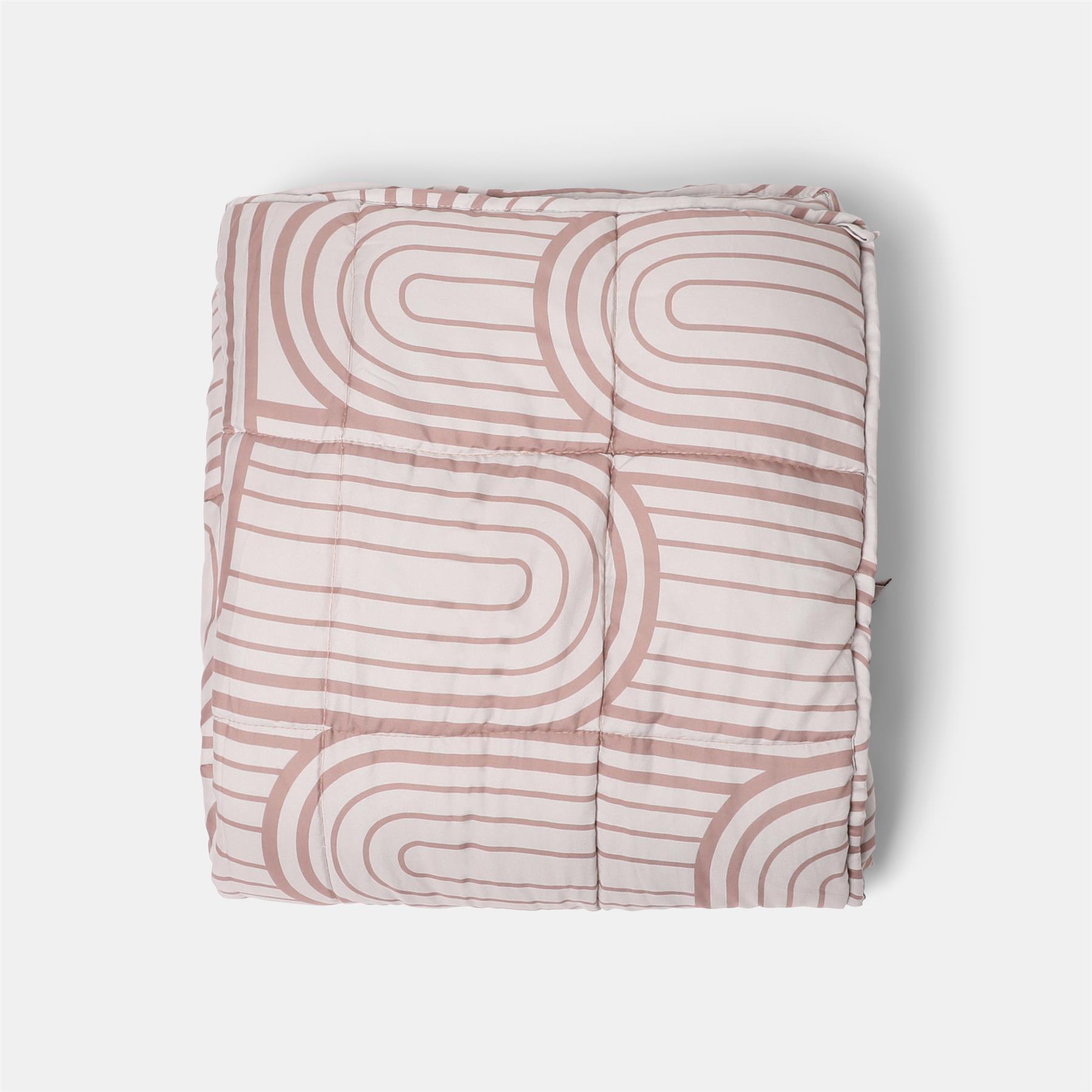 OHS Printed Weighted Blanket 8kg Quilted Throw Sensory Sleep Anxiety Therapy