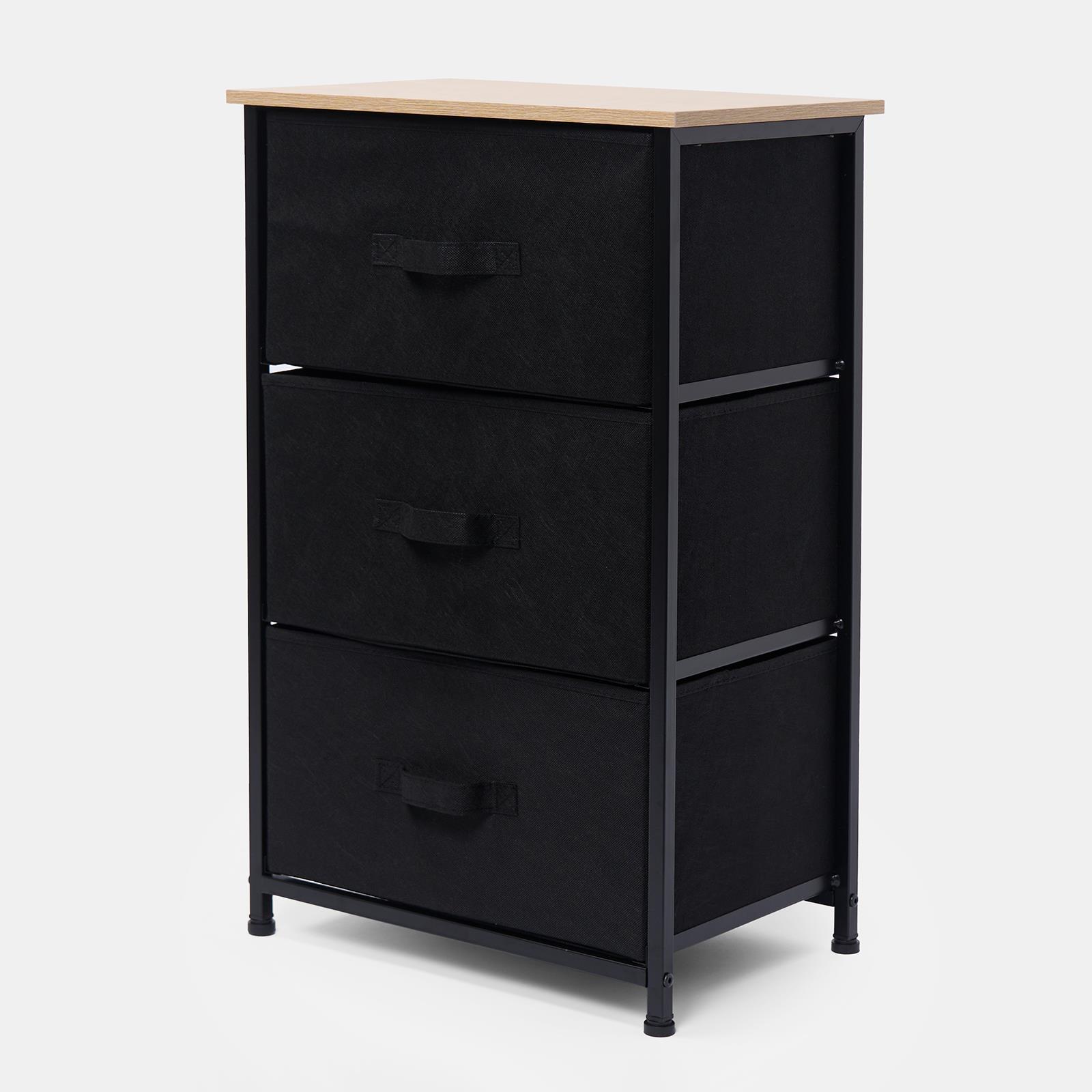 Fabric Cabinet Bedside 2/3/4 Drawers Storage Unit Clothes Shoes Home Organiser - Picture 50 of 94