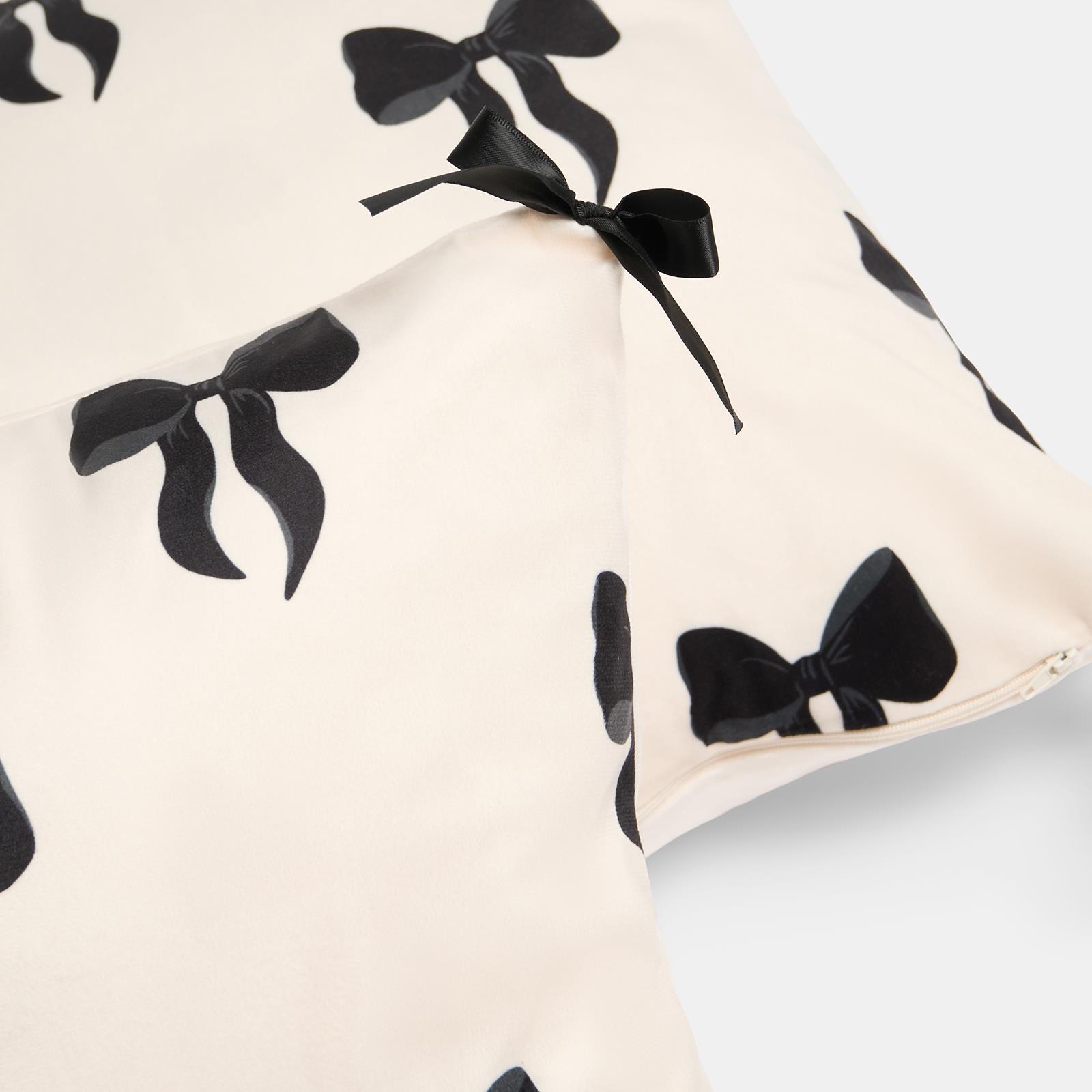 OHS Bows Cuddle Cushion Fleece Back Support Reading Pillow with Arms Bed Chair