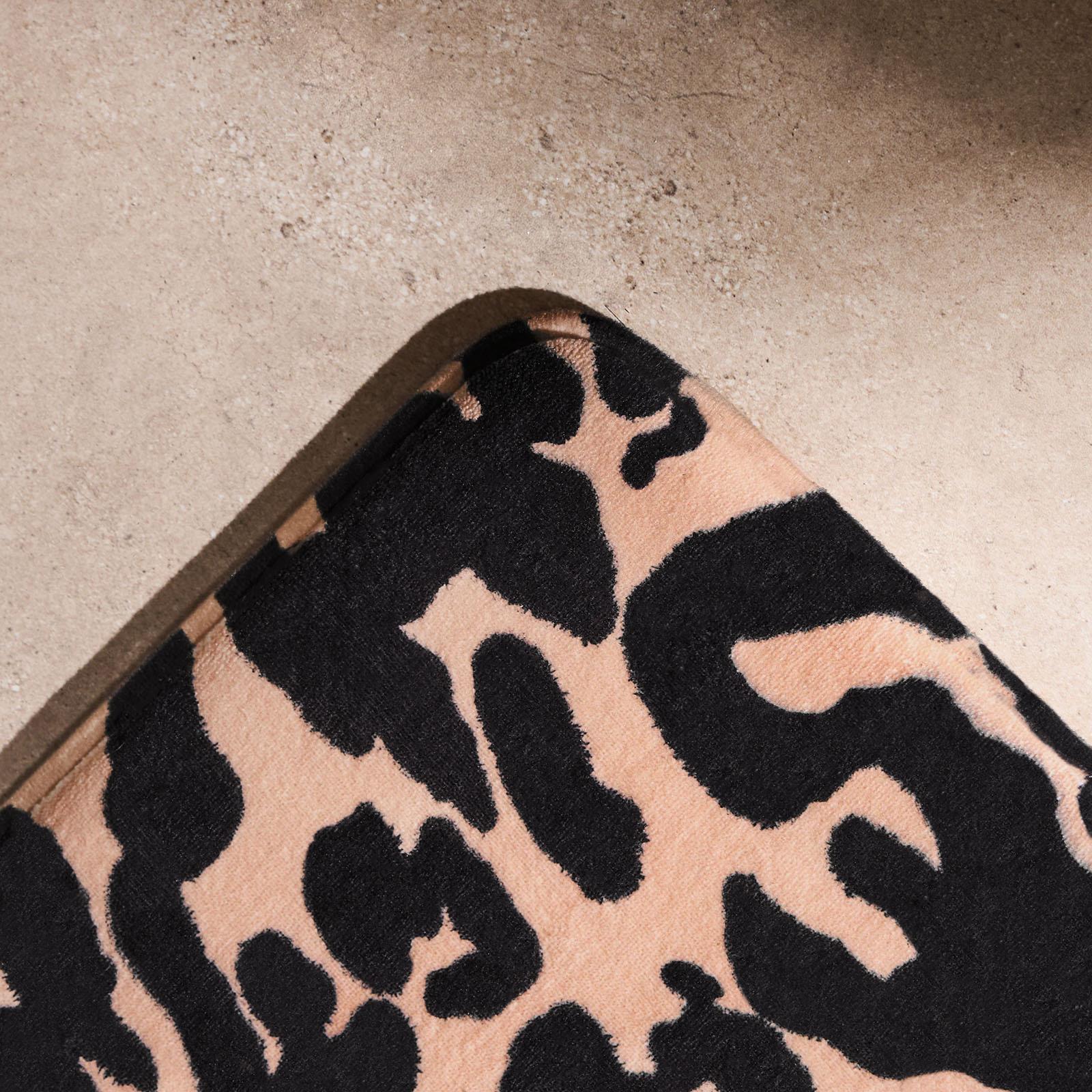 Leopard Bath Mat Cushioned Non Slip Shower Bathroom Mat Rug Soft Absorbent