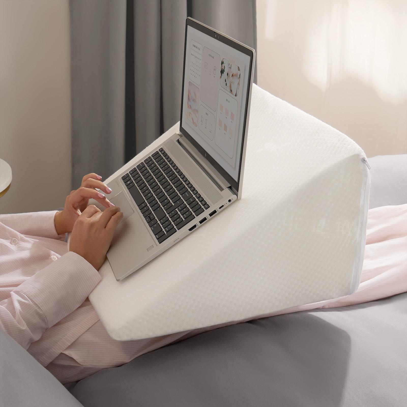 Bed Wedge Pillow Back Support Cushion Memory Foam Acid Reflux Removable Cover