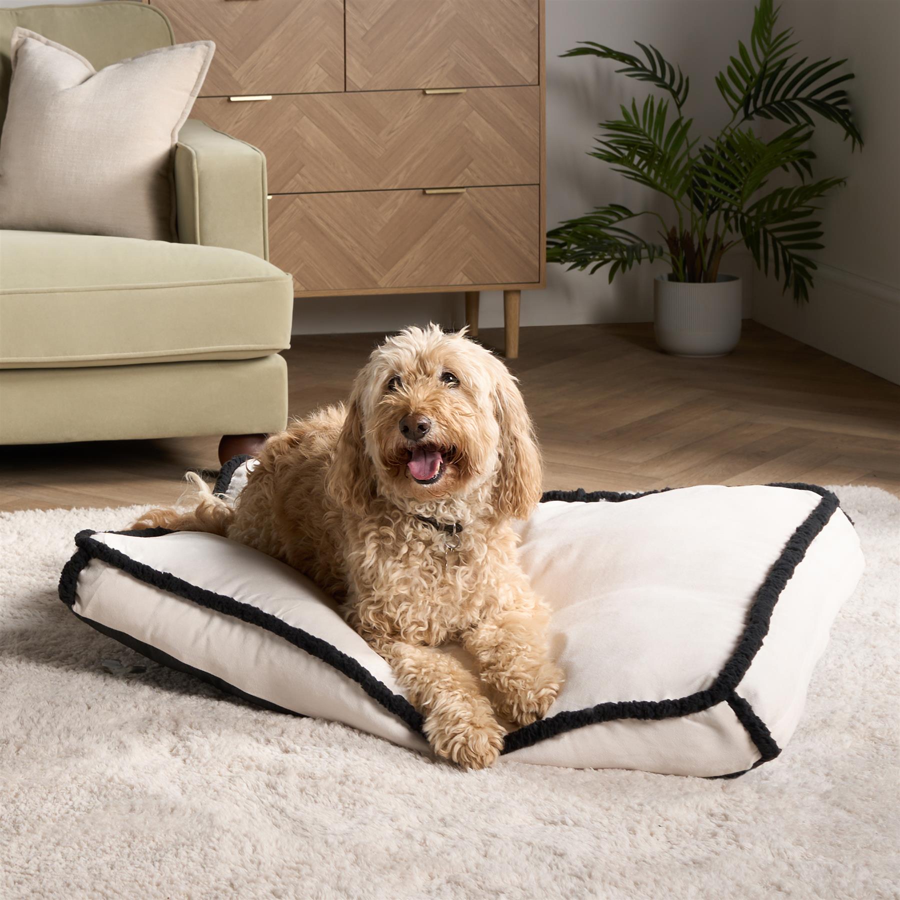 Sherpa Bind Pet Bed Dog Puppy Comfy Mat Cushion Washable Fleece Soft Plush Warm