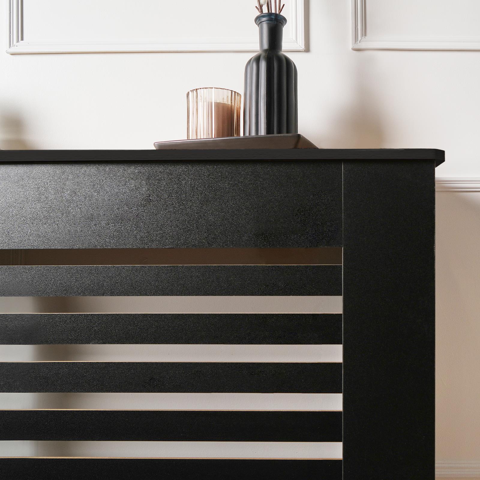 Wooden Radiator Cover Side Board S M L Cabinet Shelf Modern Hallway Furniture - Picture 4 of 55