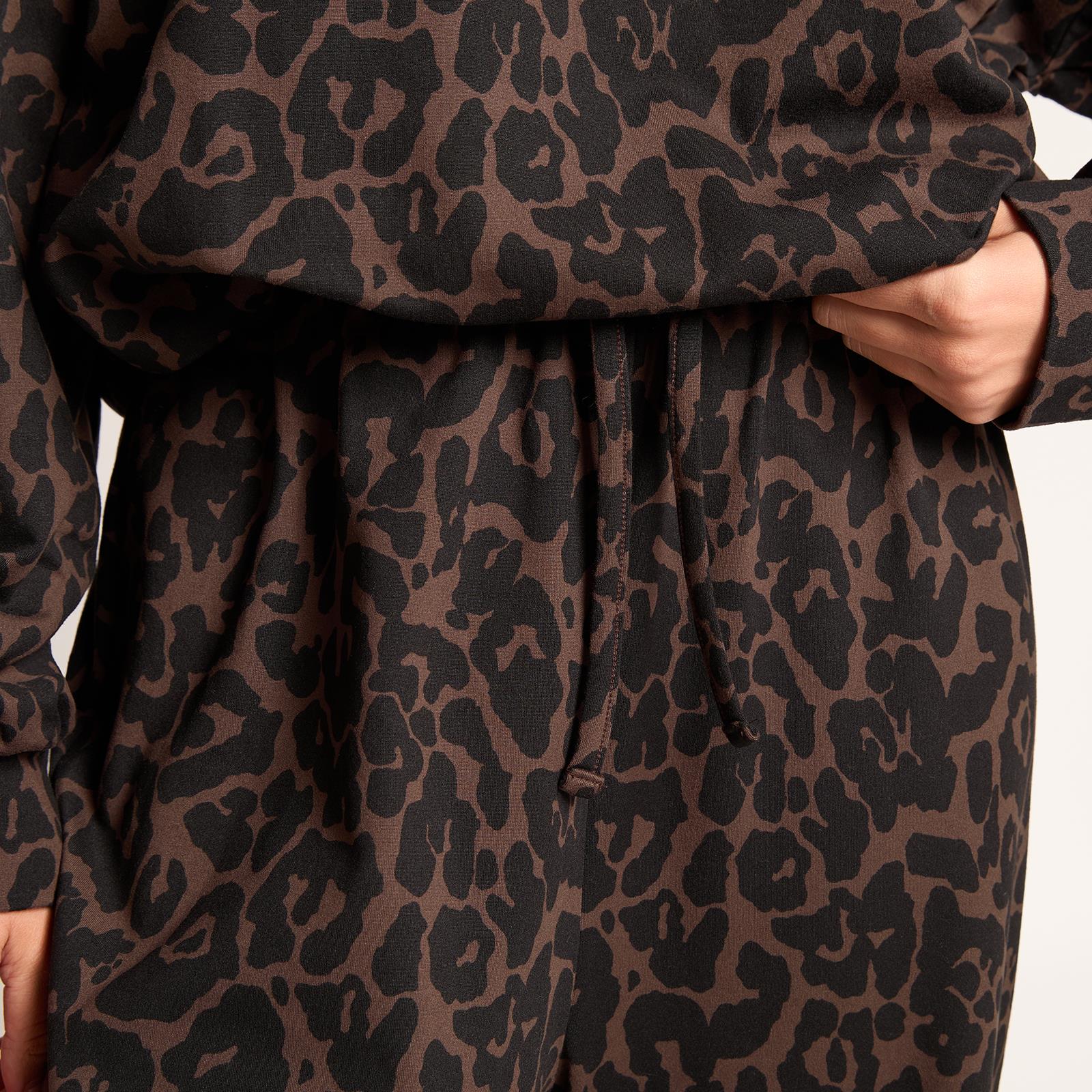 OHS Bubble Hem Co-Ord Set Hoodie Drawstring Relaxed Joggers Tracksuit Loungewear