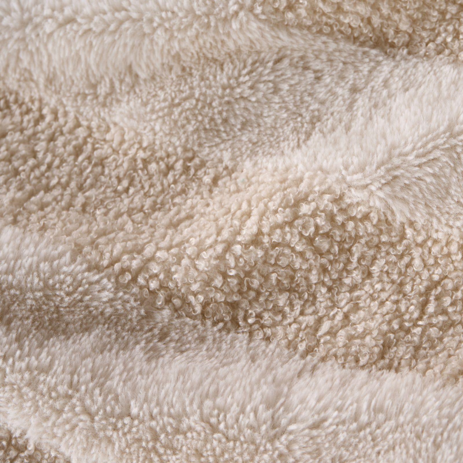 OHS Tufted Boucle Stripe Duvet Cover with Pillowcase Thermal Winter Bedding Set