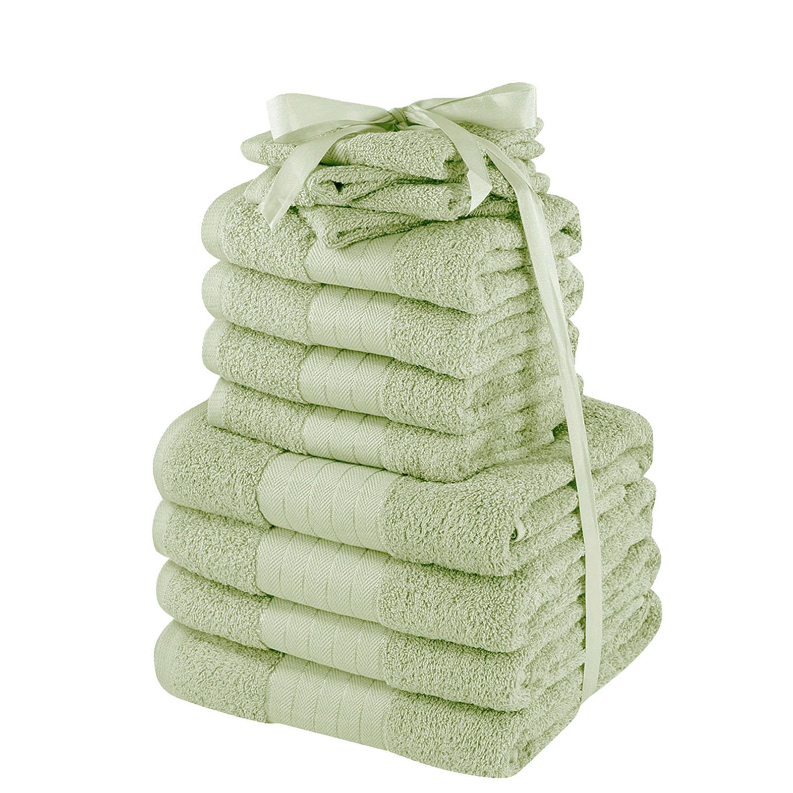 Dreamscene Luxury 100% Cotton Towels Bale Set Large Soft Bath Hand 12 PC 500 GSM