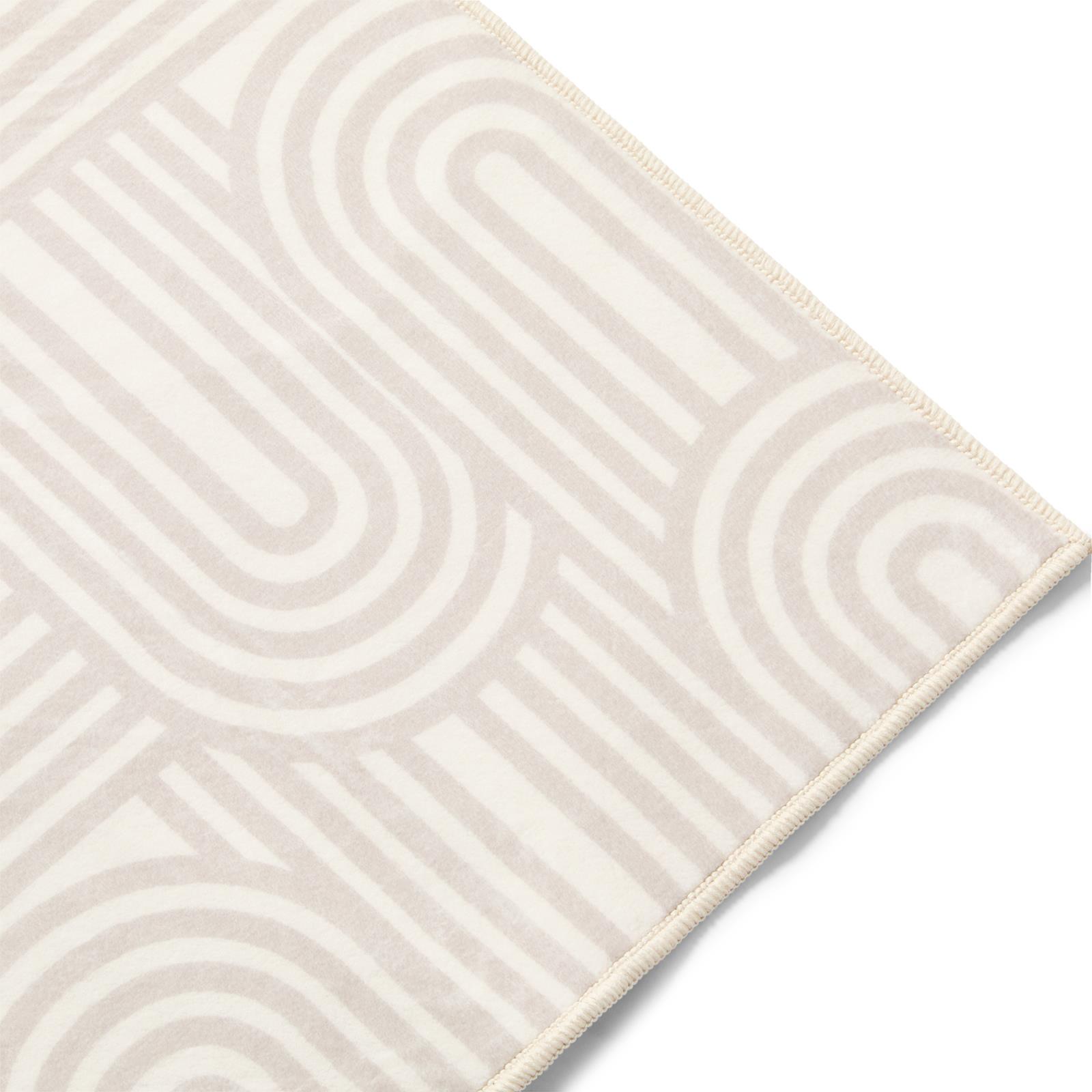 OHS Washable Rug Geometric Print Ultra Soft Living Room Area Mat Accent Rugs