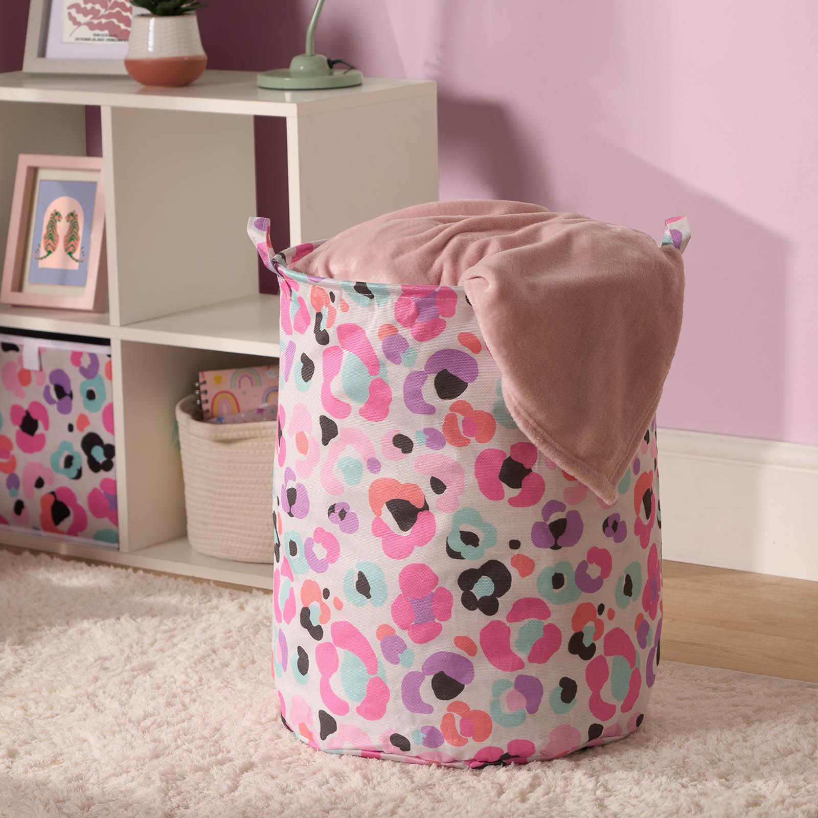 OHS Kids Laundry Basket Clothes Storage Toy Organiser Pop Up Hamper Bag Handles