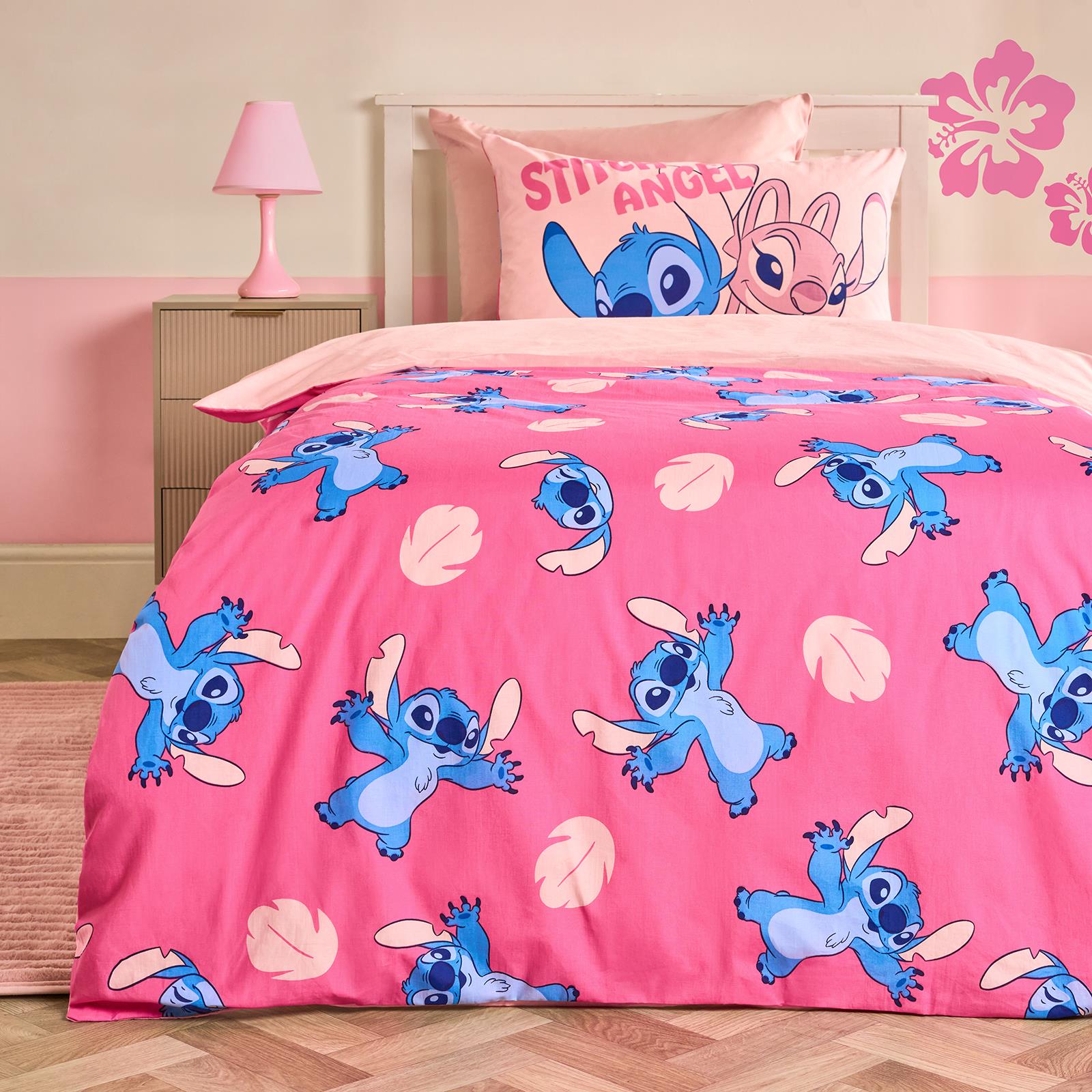 OHS x Stitch Bedding Set Kids Soft Polycotton Duvet Cover with Pillowcase