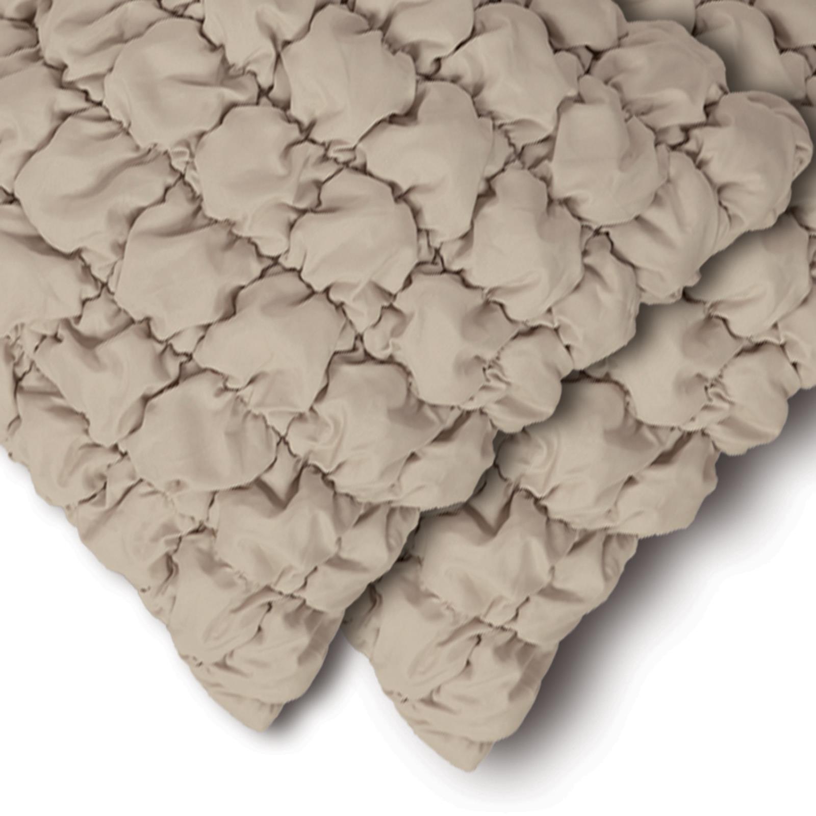 OHS Filled Quilted Seersucker Duvet Cover Bedding Set