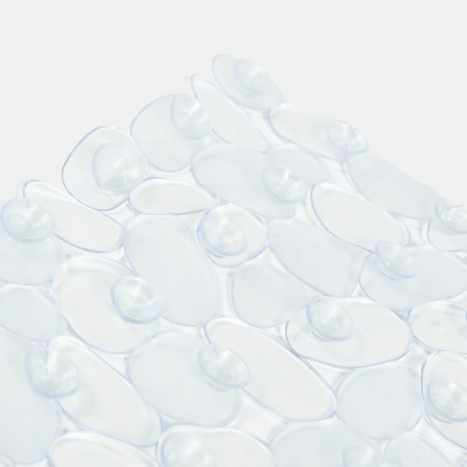 OHS PVC Bath Mat Clear Non Slip Quick Dry Anti Mould Bathroom Shower Rug