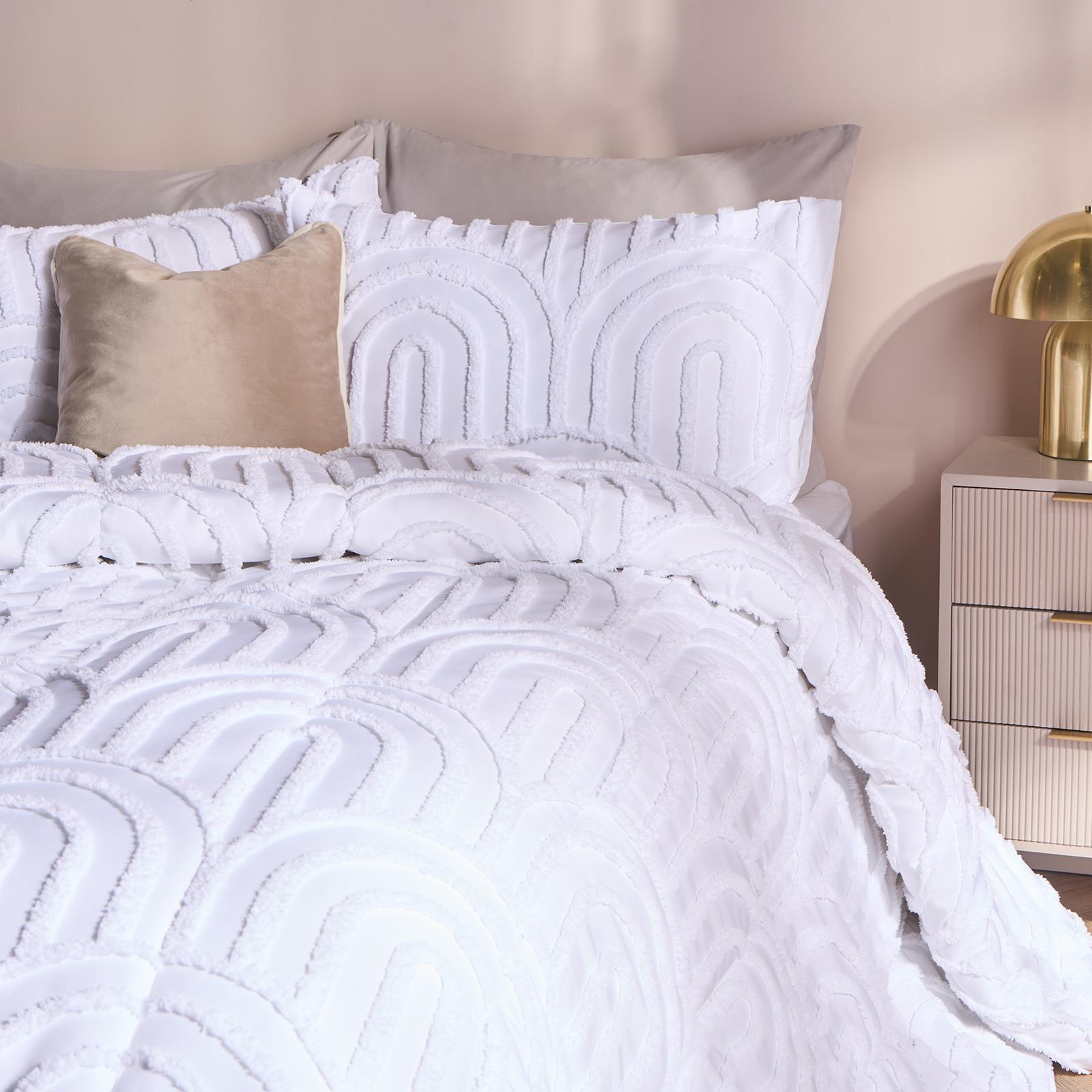 OHS Tufted Arches Coverless Duvet & Pillowcase 7.5 Tog Bedding Set