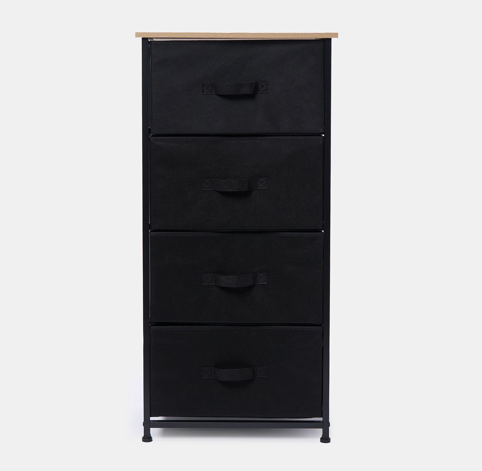 Fabric Cabinet Bedside 2/3/4 Drawers Storage Unit Clothes Shoes Home Organiser - Picture 79 of 94