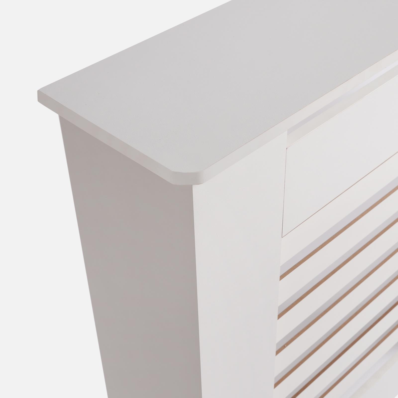 OHS Wood Radiator Cover MDF Side Board S M L Cabinet Shelf Hallway Furniture