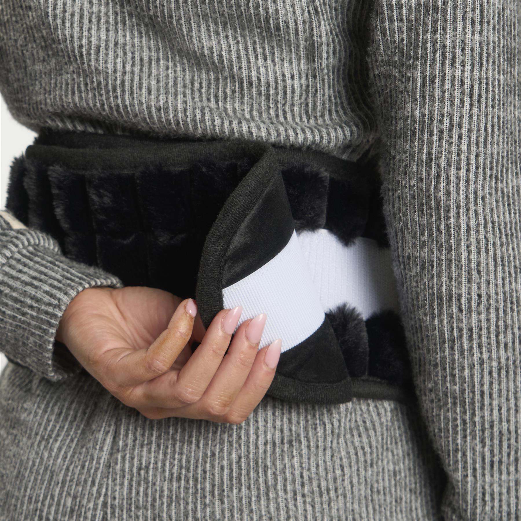 OHS Ribbed Heating Belt Adjustable Hot Water Bottle Body Wrap Back Pain Relief