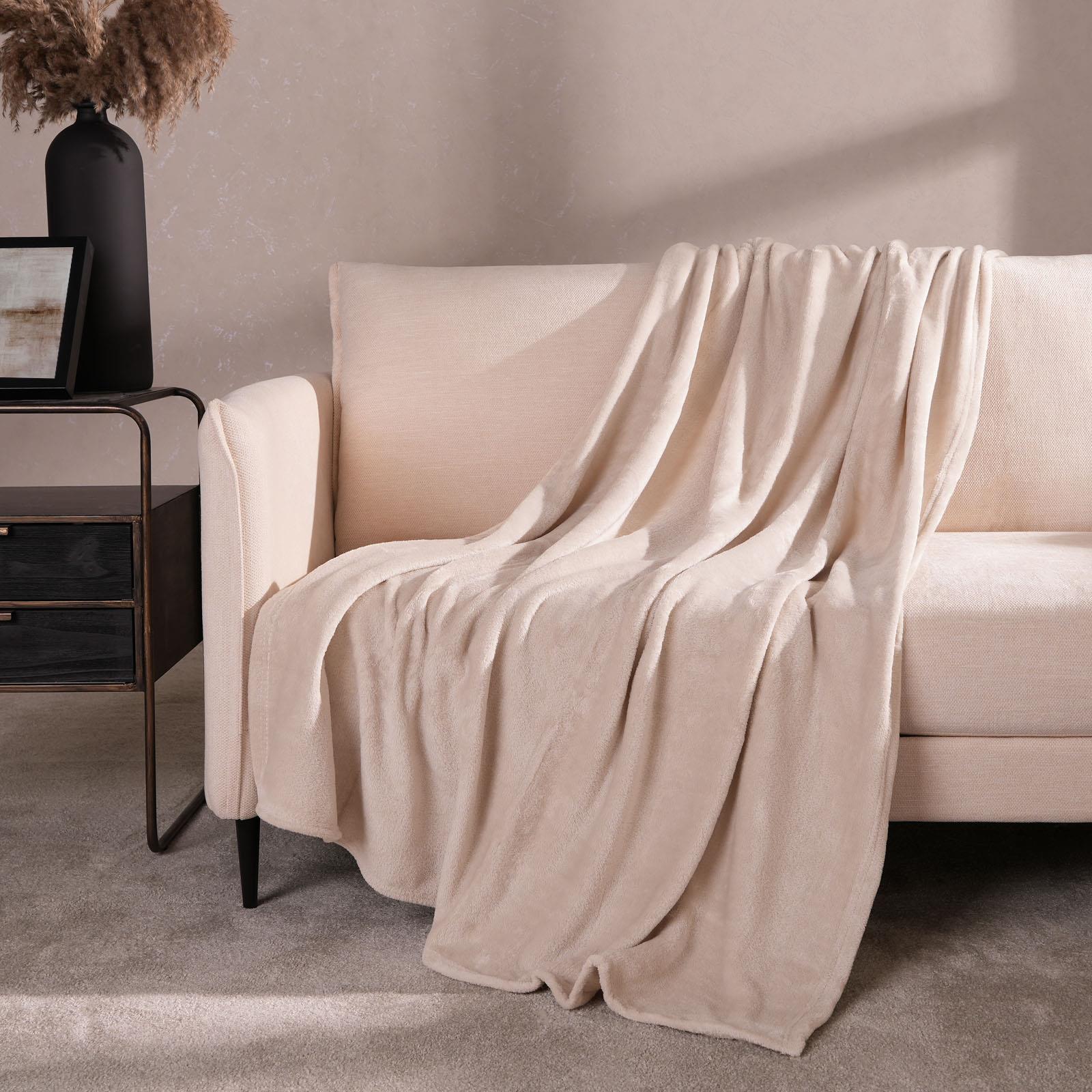 OHS Flannel Fleece Blanket Large Winter Warm Throw Luxury Bedspread