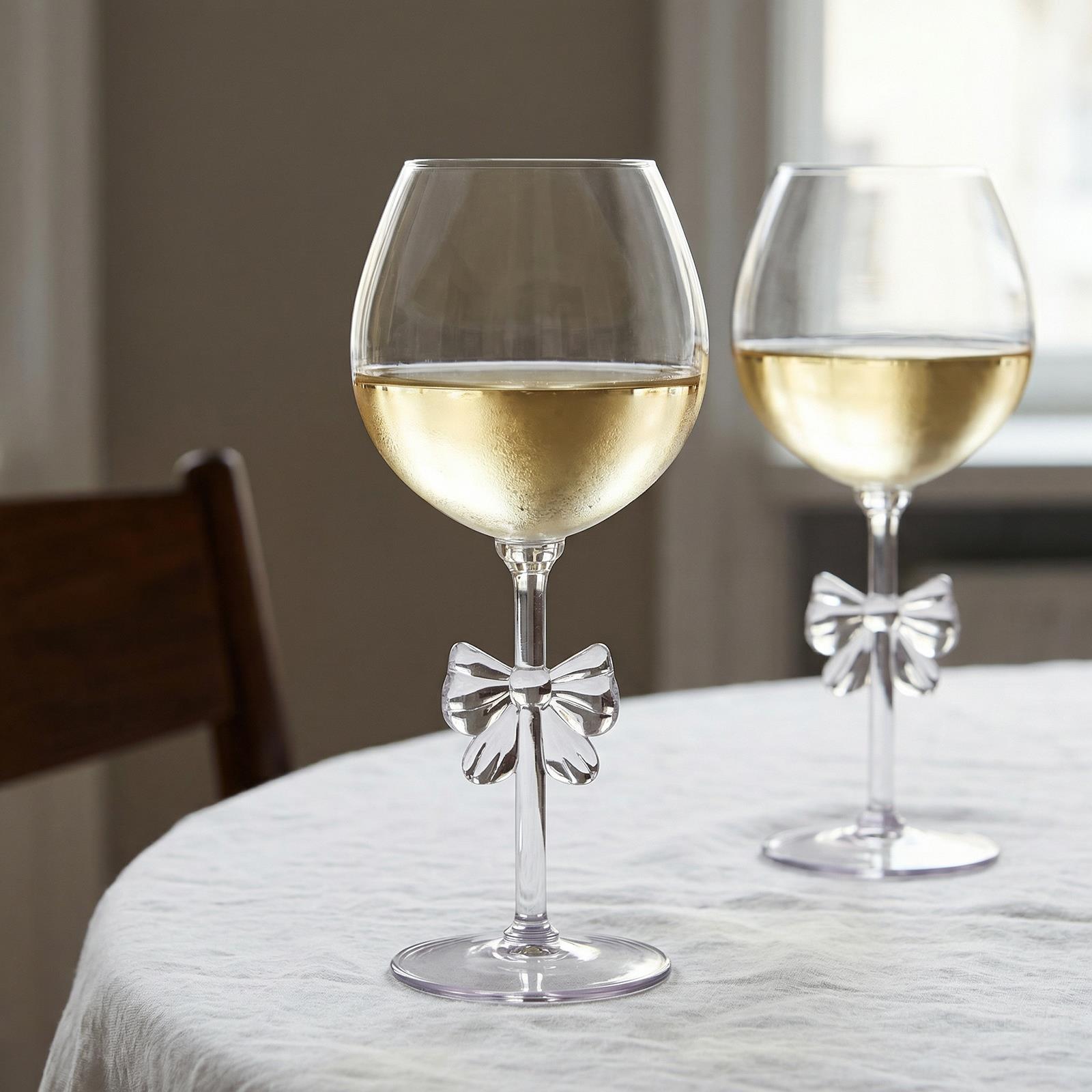 OHS Plastic Glasses Set of 2/4 Reusable Flute Champagne Cocktail Glass Picnic