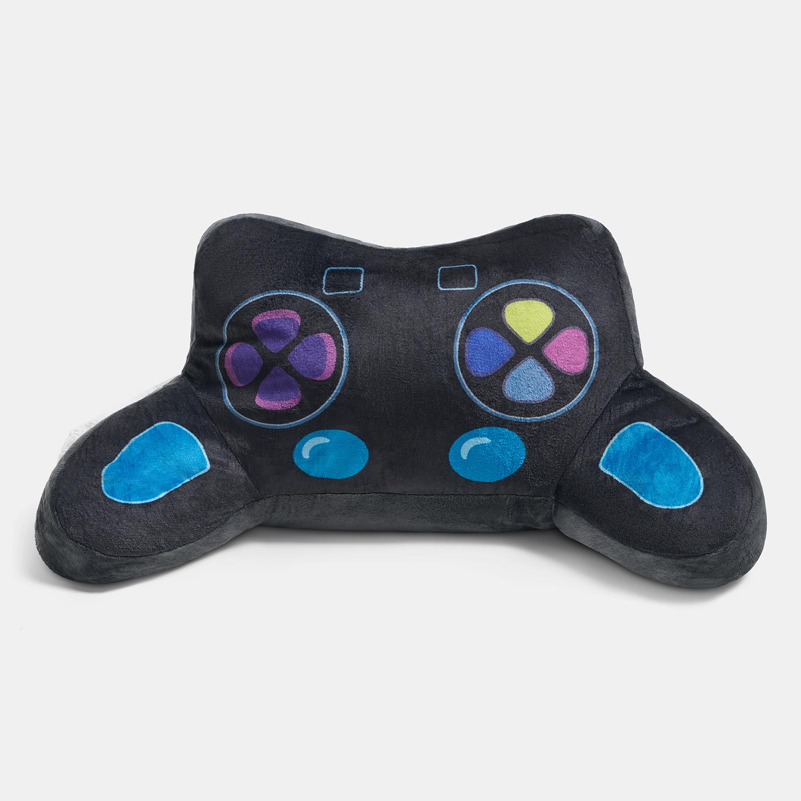 OHS Gaming Controller Cuddle Cushion Kids Flannel Reading Pillow with Arms