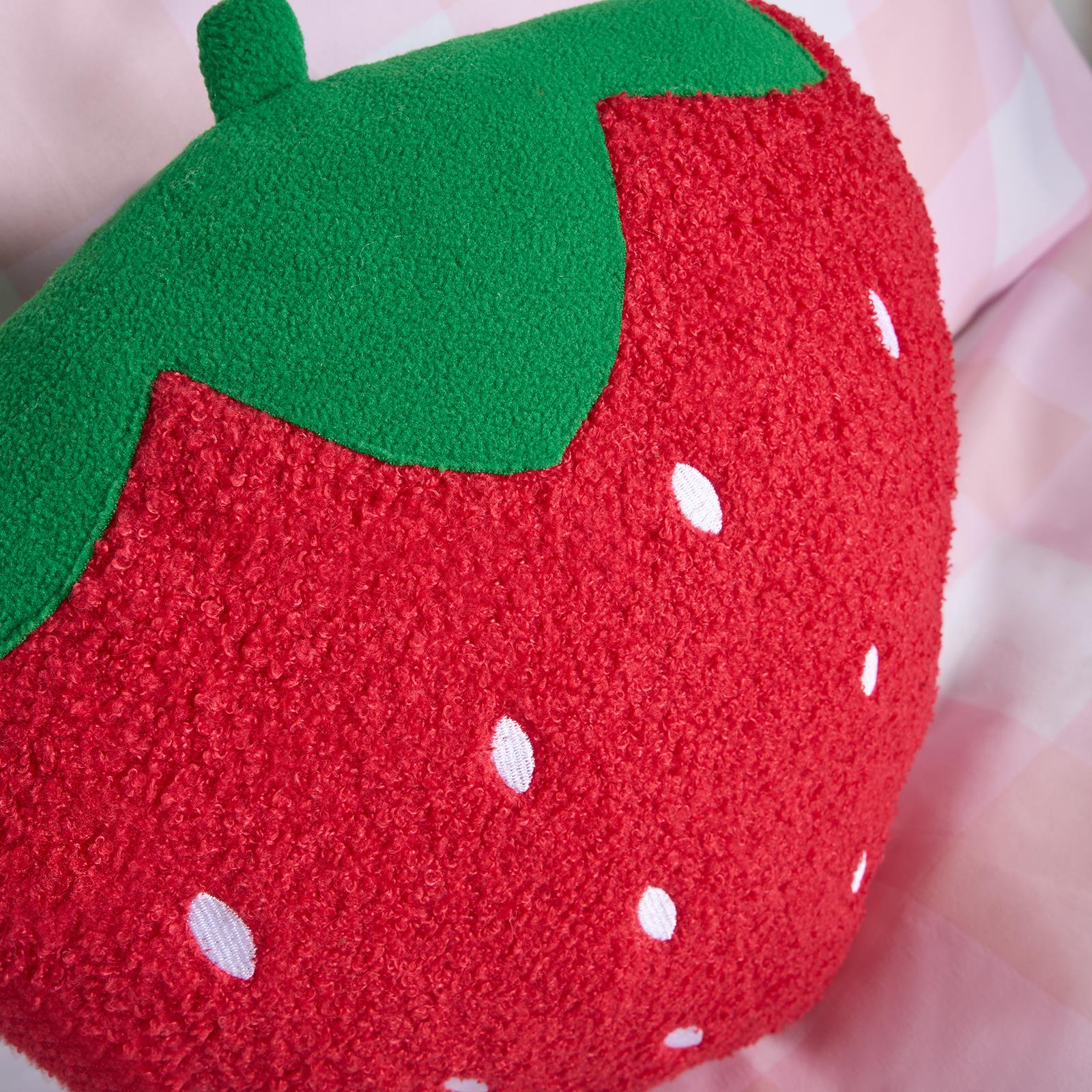 Strawberry Filled Cushion Bedroom Decorative Scatter Chair Sofa Modern Pillow