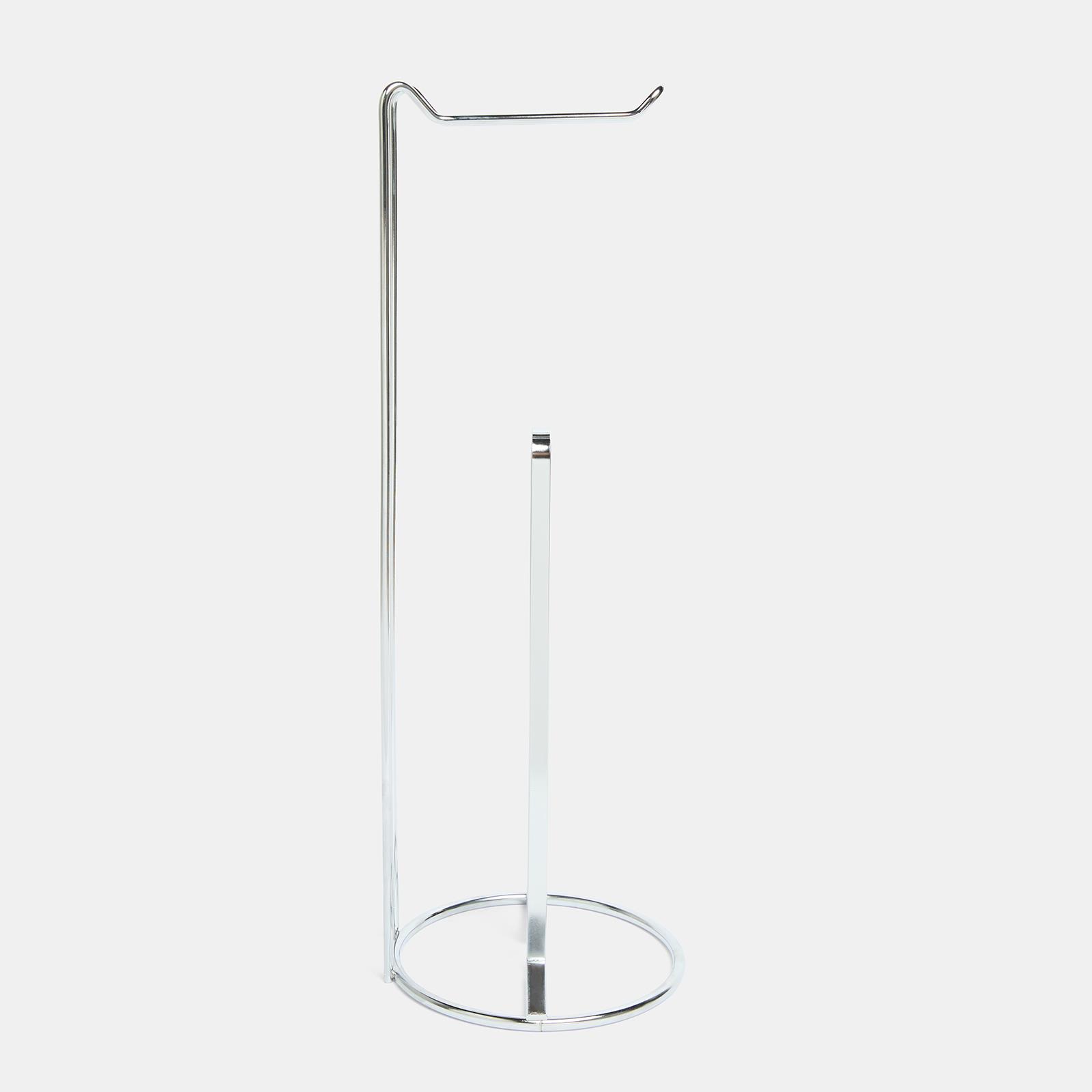 OHS Metal Toilet Roll Holder Freestanding Bathroom Storage Organiser
