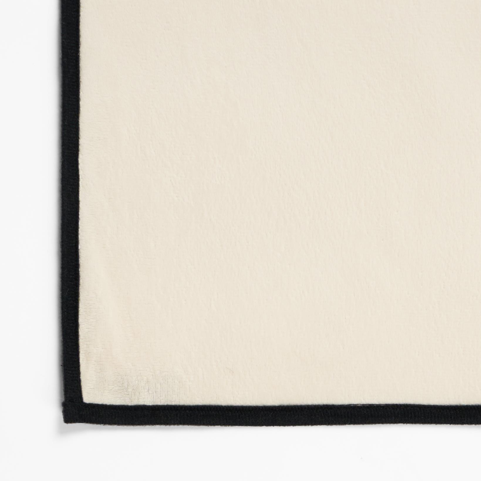 OHS Piped Trim Table Mats Runner Set Matte Velvet Placemats Home Decor
