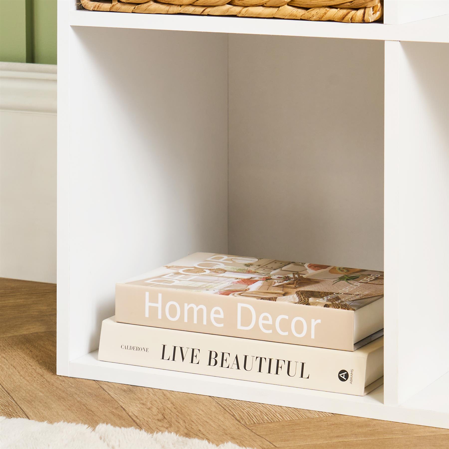 OHS Oslo Cube Storage Wood Effect Bookcase Freestanding Open Shelf Unit
