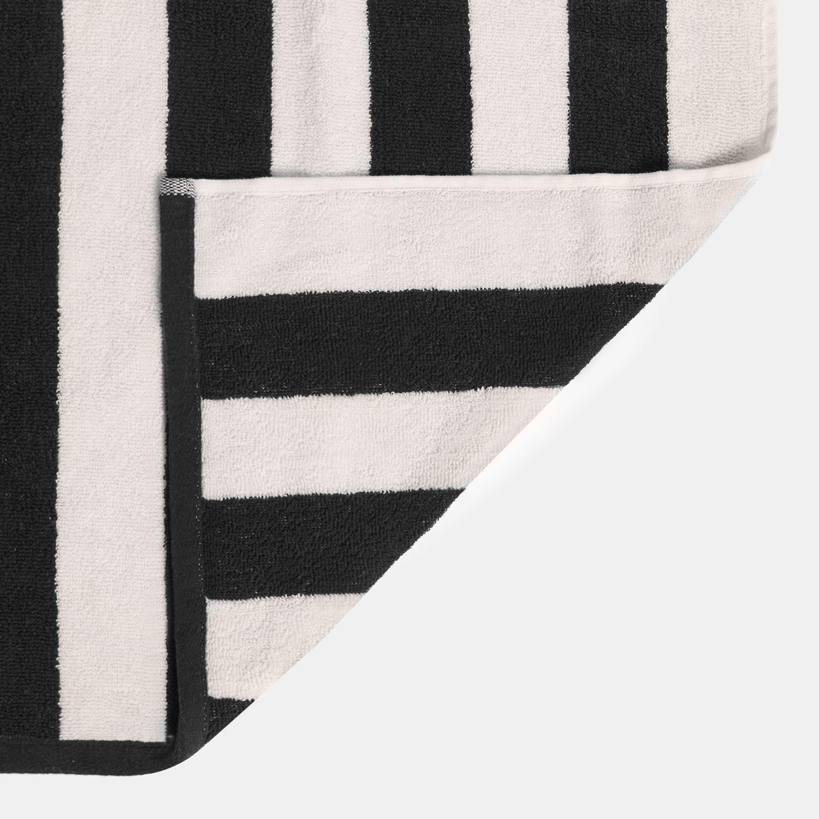 OHS Stripe 100% Cotton Bath Hand Towel Hotel Luxury Shower Soft Absorbent