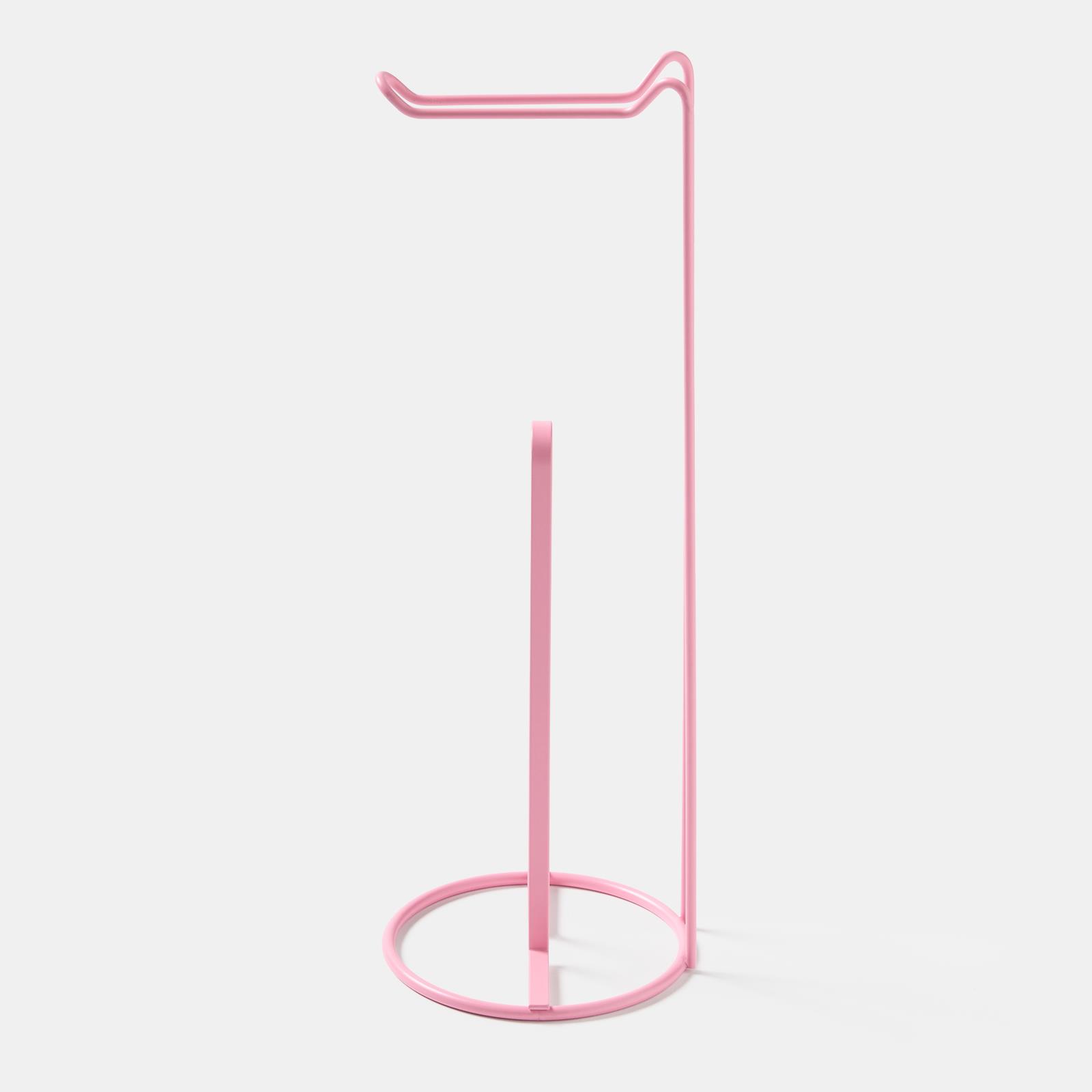 OHS Metal Toilet Roll Holder Freestanding Bathroom Storage Organiser