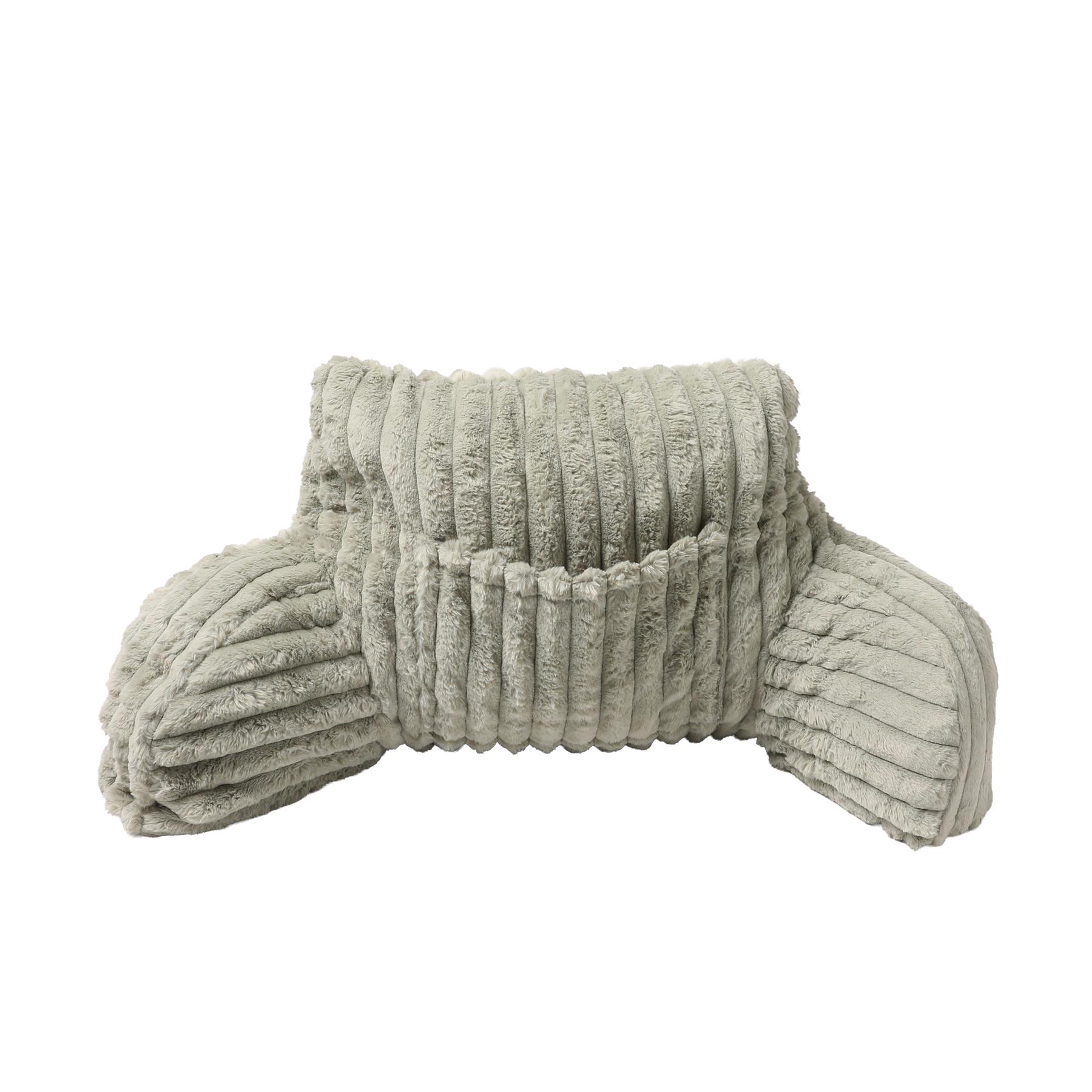 OHS Reading Cuddle Cushion Fleece Heatable Pillow Arms Chair Back Support