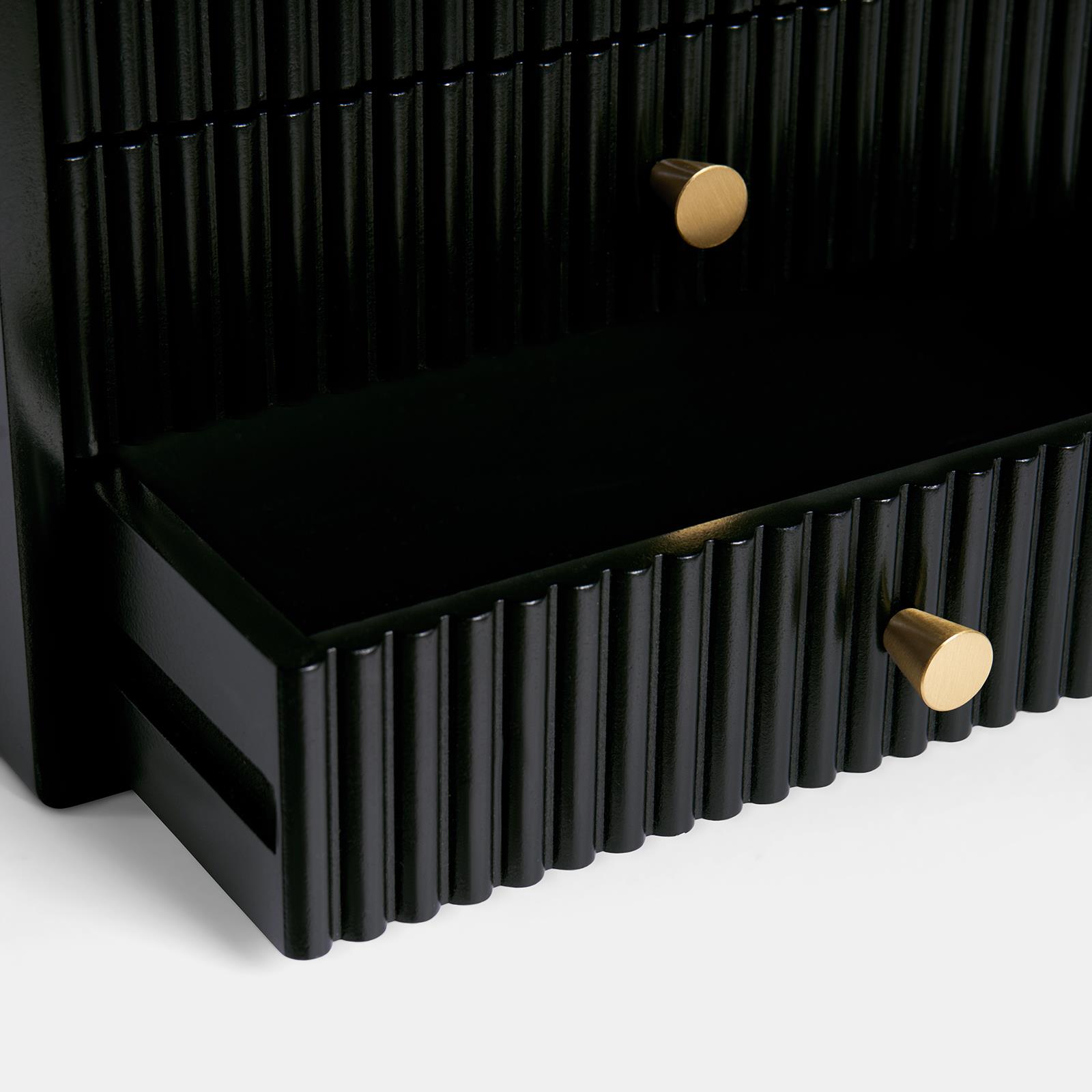 OHS Ribbed Desktop Drawers Organiser Freestanding Tabletop Cabinet Storage Unit