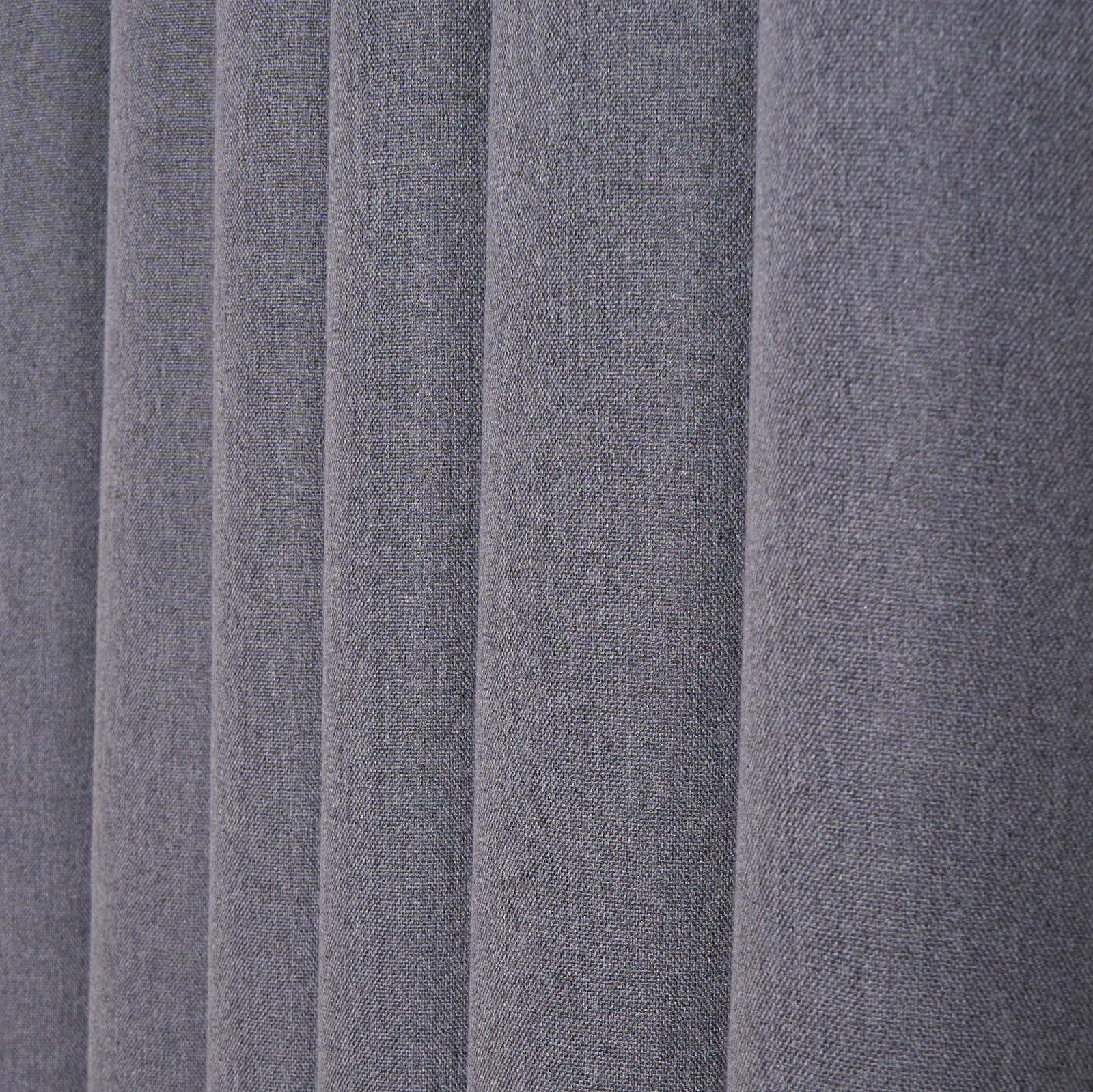 Pair of Eyelet Blackout Curtains Woven Ready Made Ring Top Thermal Texture Thick - Picture 14 of 48