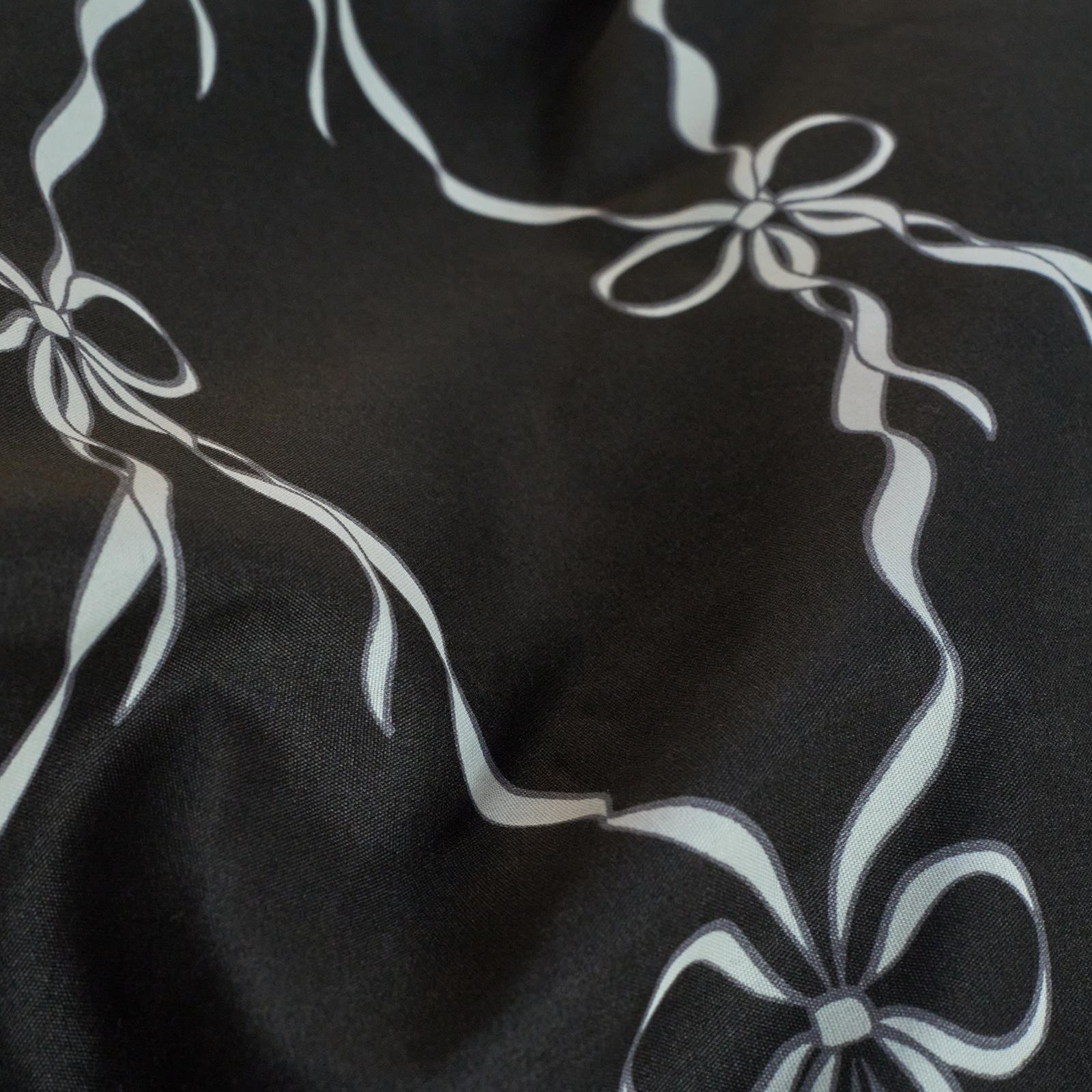 OHS Bow Lattice Bedding Set Microfibre Reversible Duvet Cover with Pillowcase