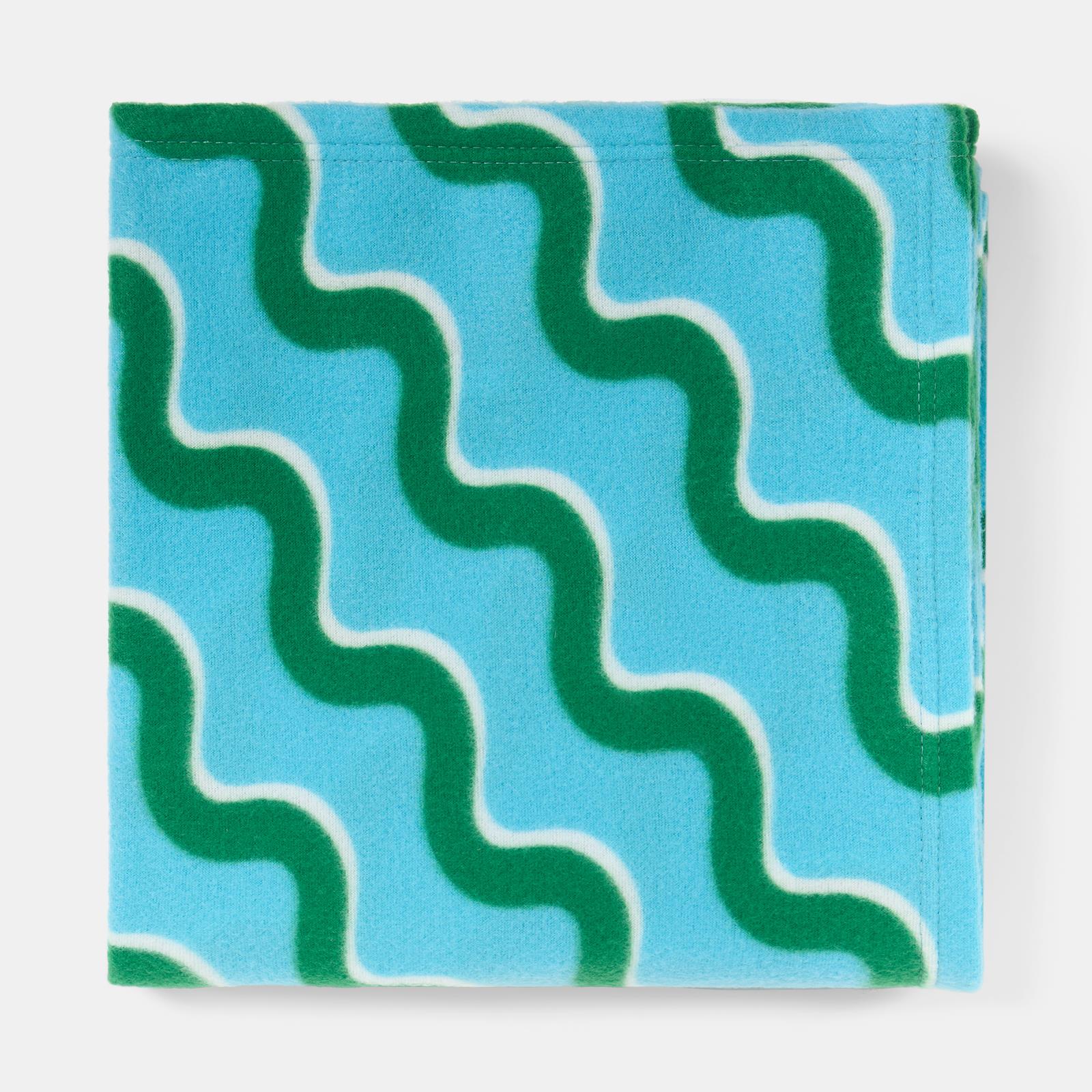 OHS Swirl Print Throw Soft Blanket Polar Fleece Lightweight Bedspread