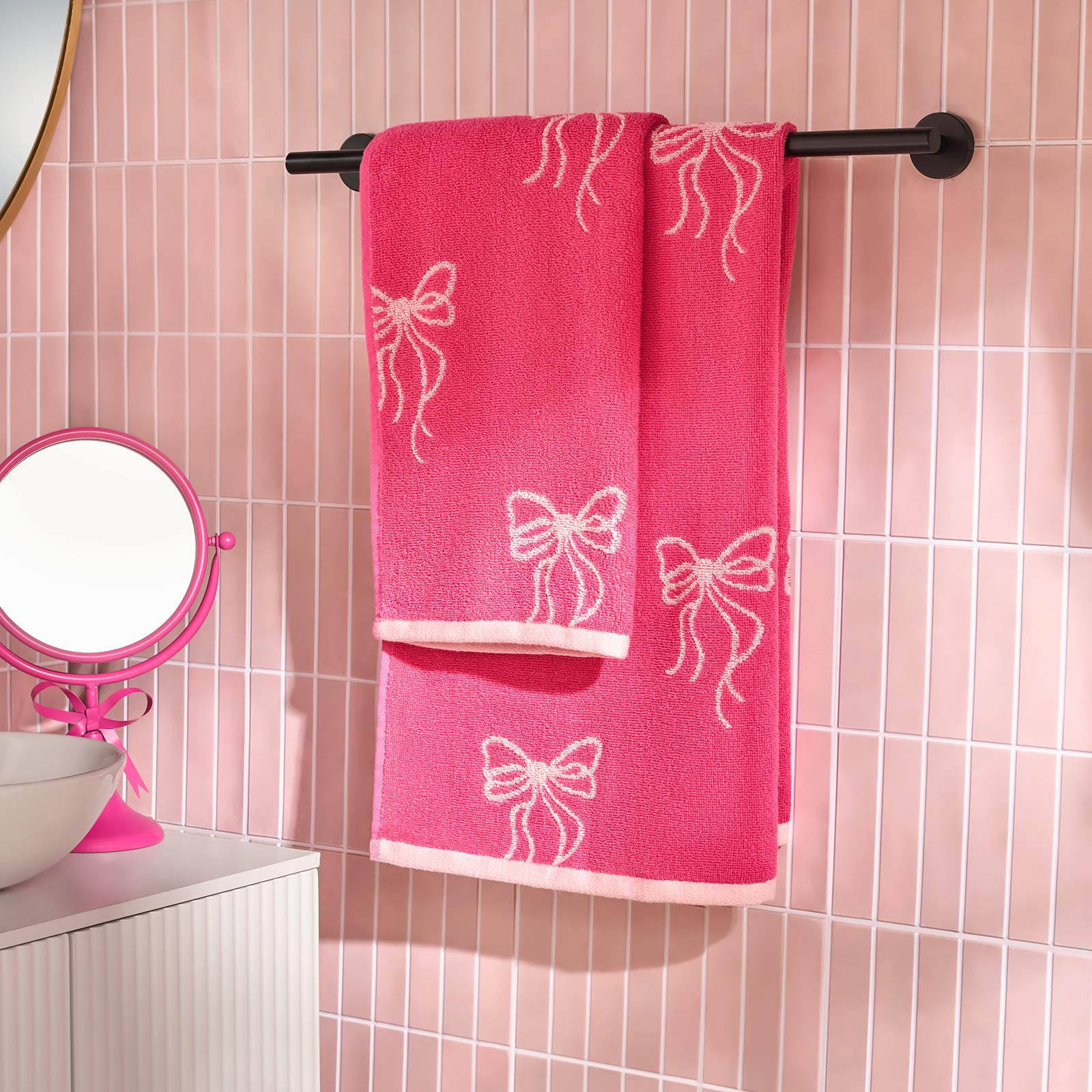OHS Bows Towels 100% Premium Cotton Highly Absorbent Hand Bath Towel Sheet