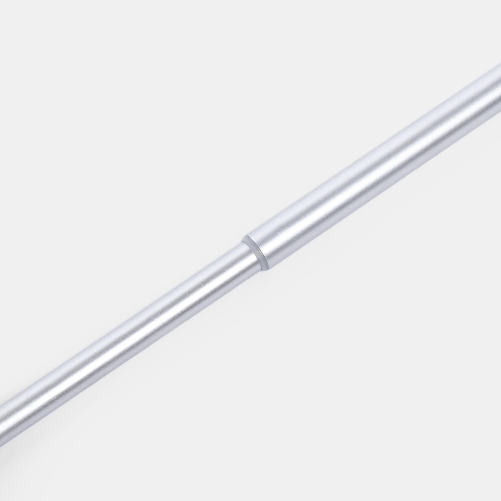 OHS 120-200cm Curtain Pole Extendable Metal 16mm Ball Trumpet Twist Finnials