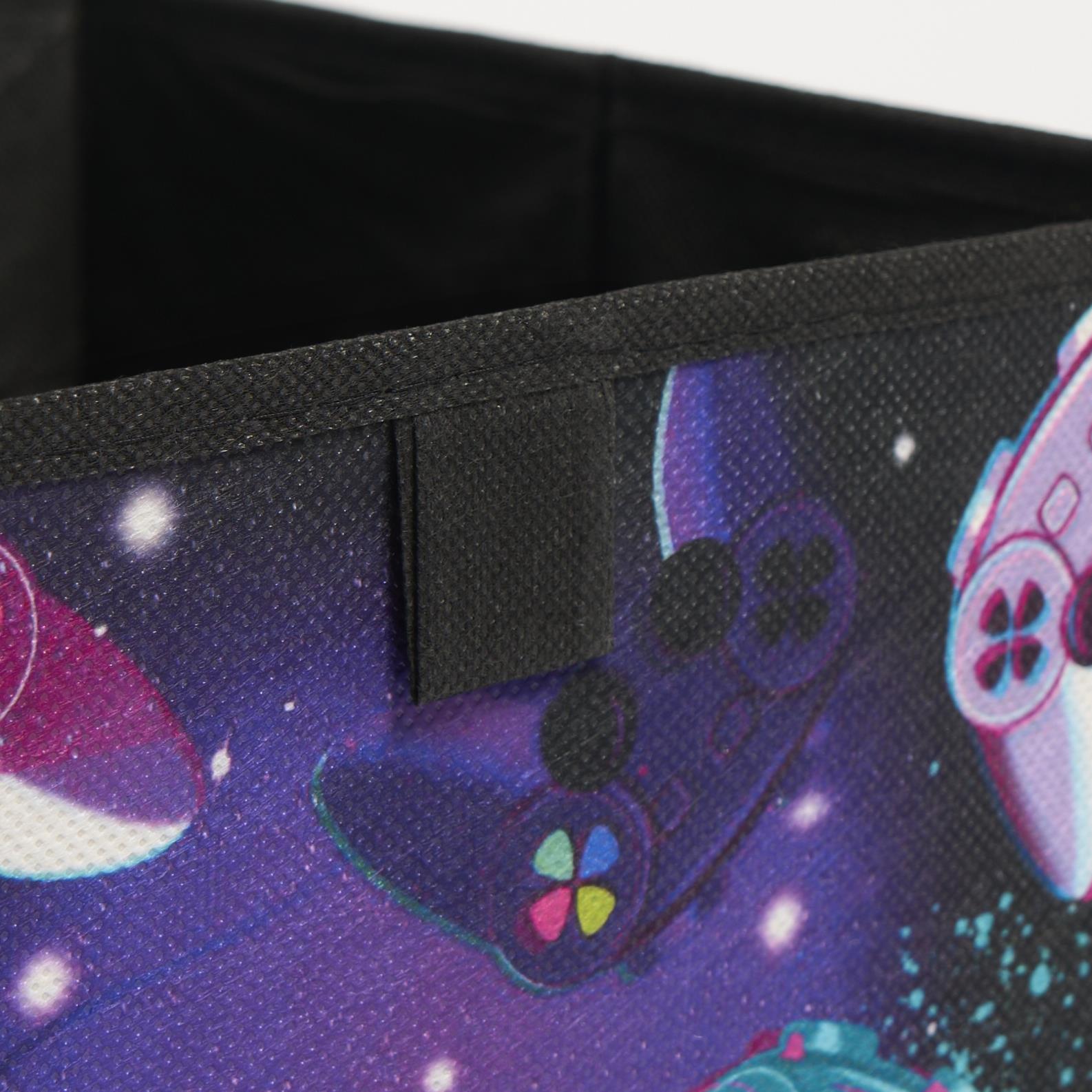 Gaming Storage Boxes Pack of 2 4 Folding Space Saving Shoe Toy Cube Tidy Set