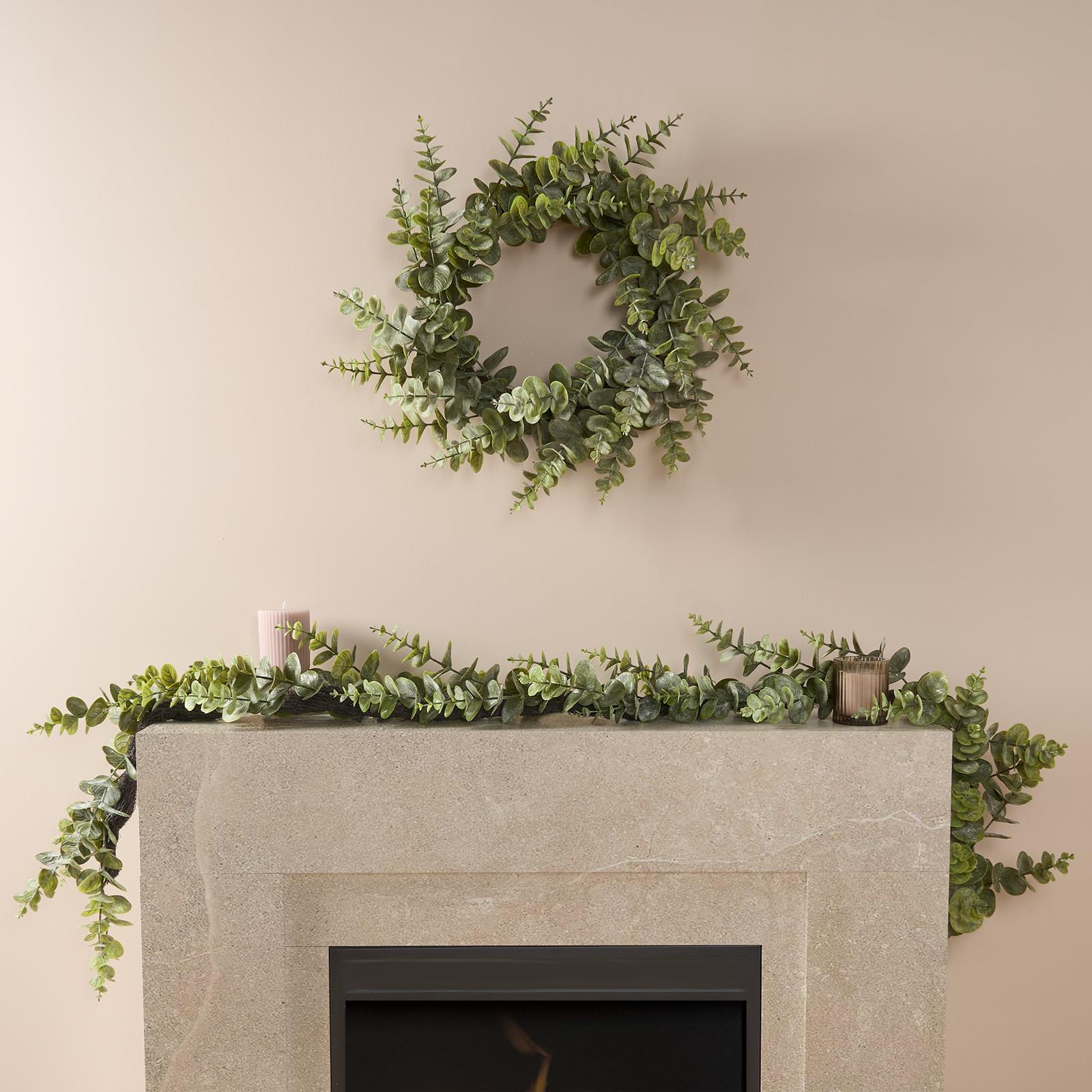 OHS Artificial Decorative Garland Foliage Fireplace Door Party Spring Xmas Home